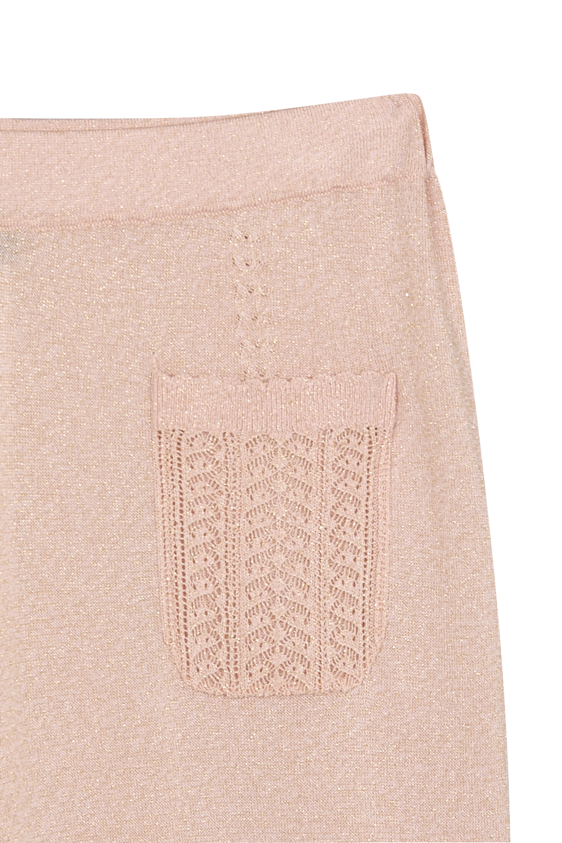 Kids Front Pocket Metallic Threading Trousers 