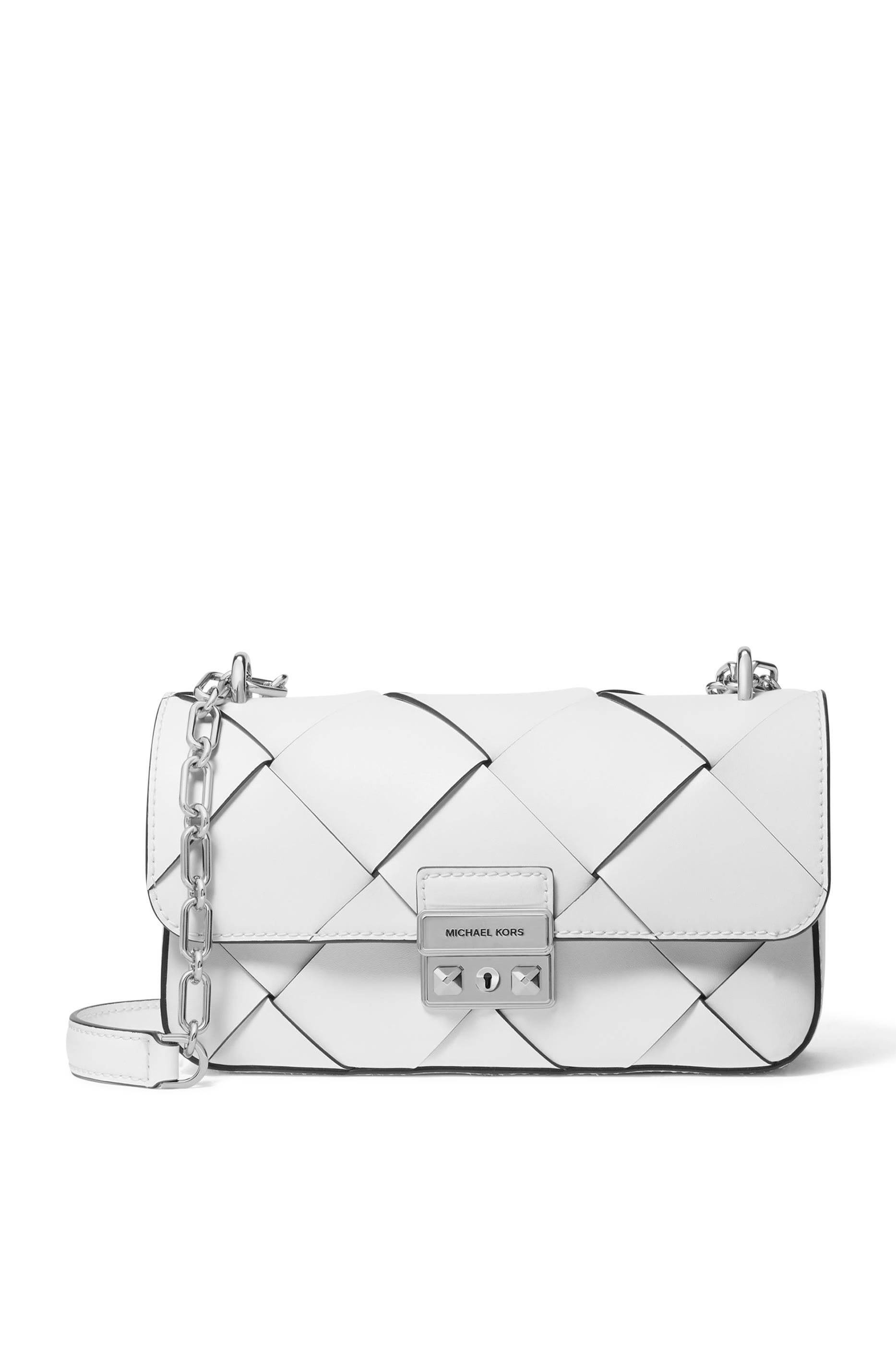 Tribeca Small Woven Leather Shoulder Bag