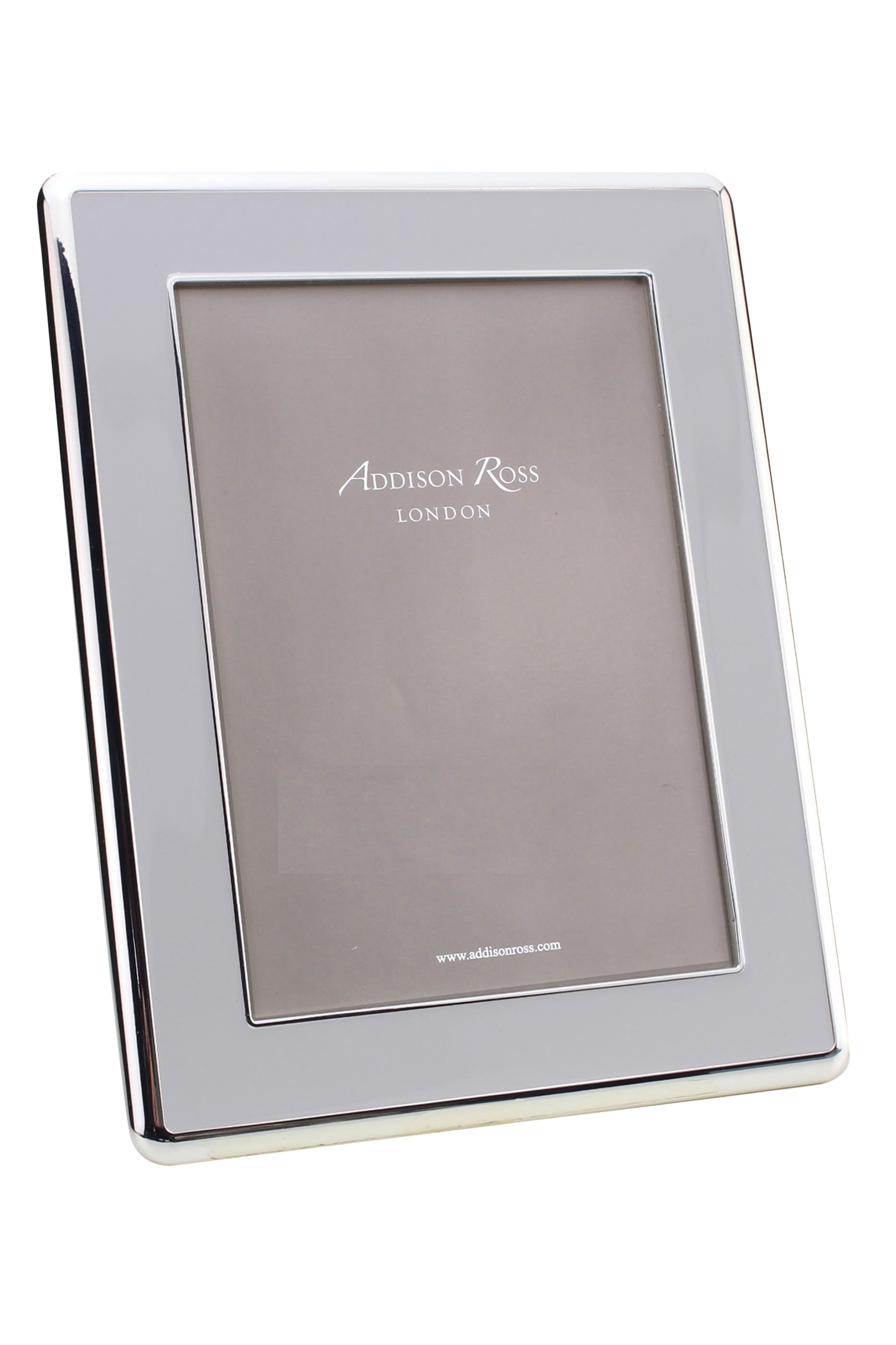 Curve Frame, Enamel & Silver 5x5 