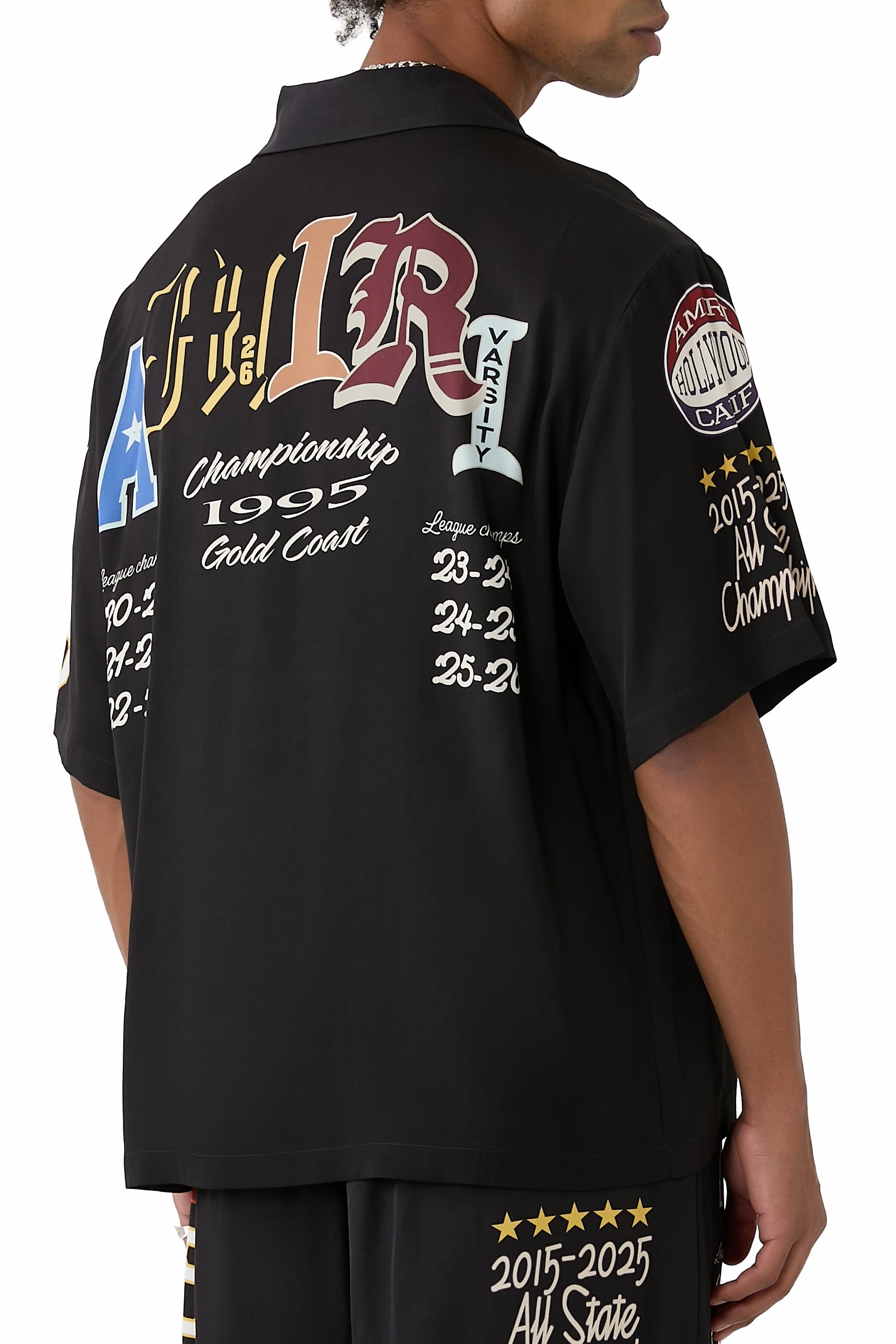 Varsity Patch Oversized Camp Shirt