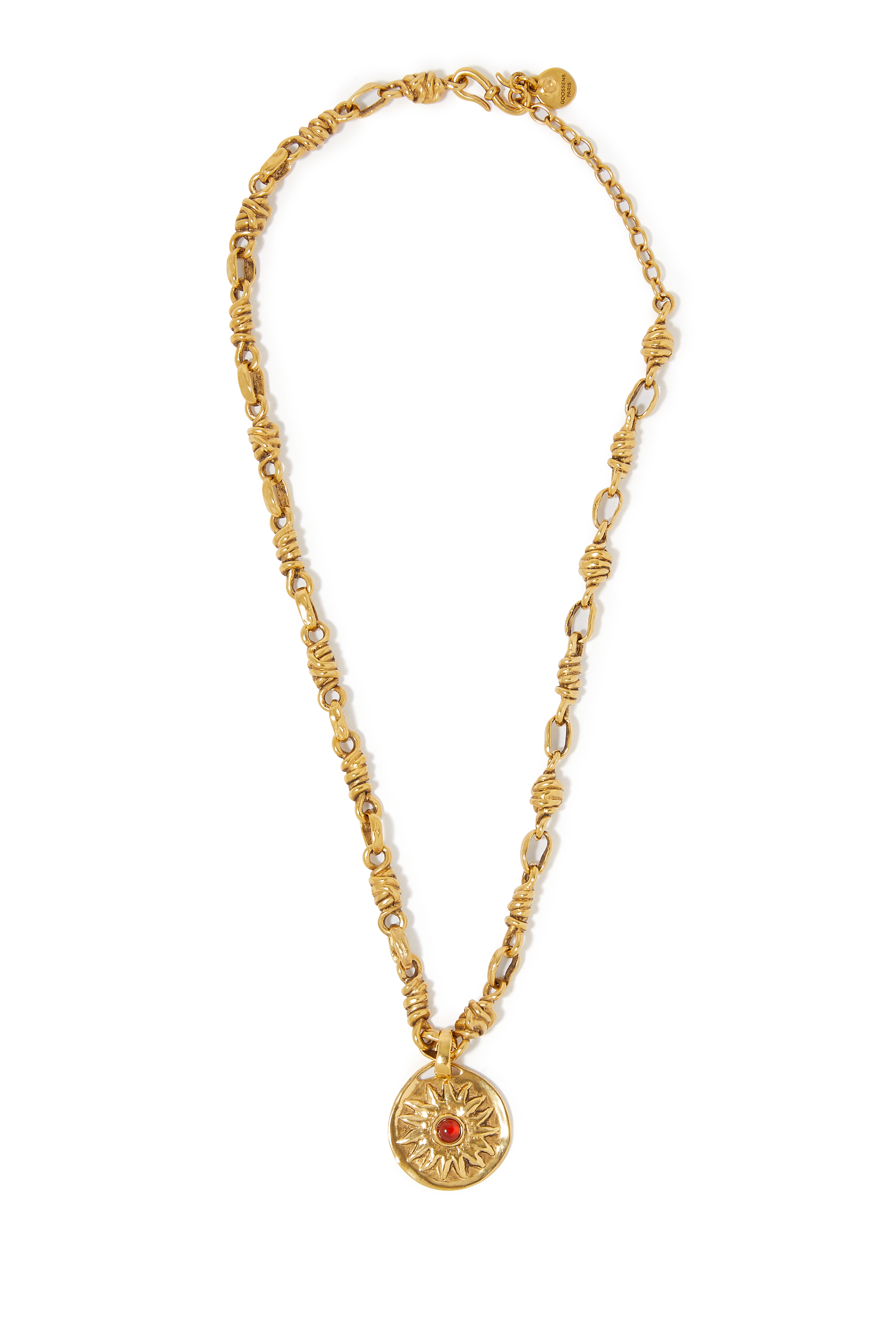 Talisman Astro Sun Necklace, 24k Gold-Plated Brass