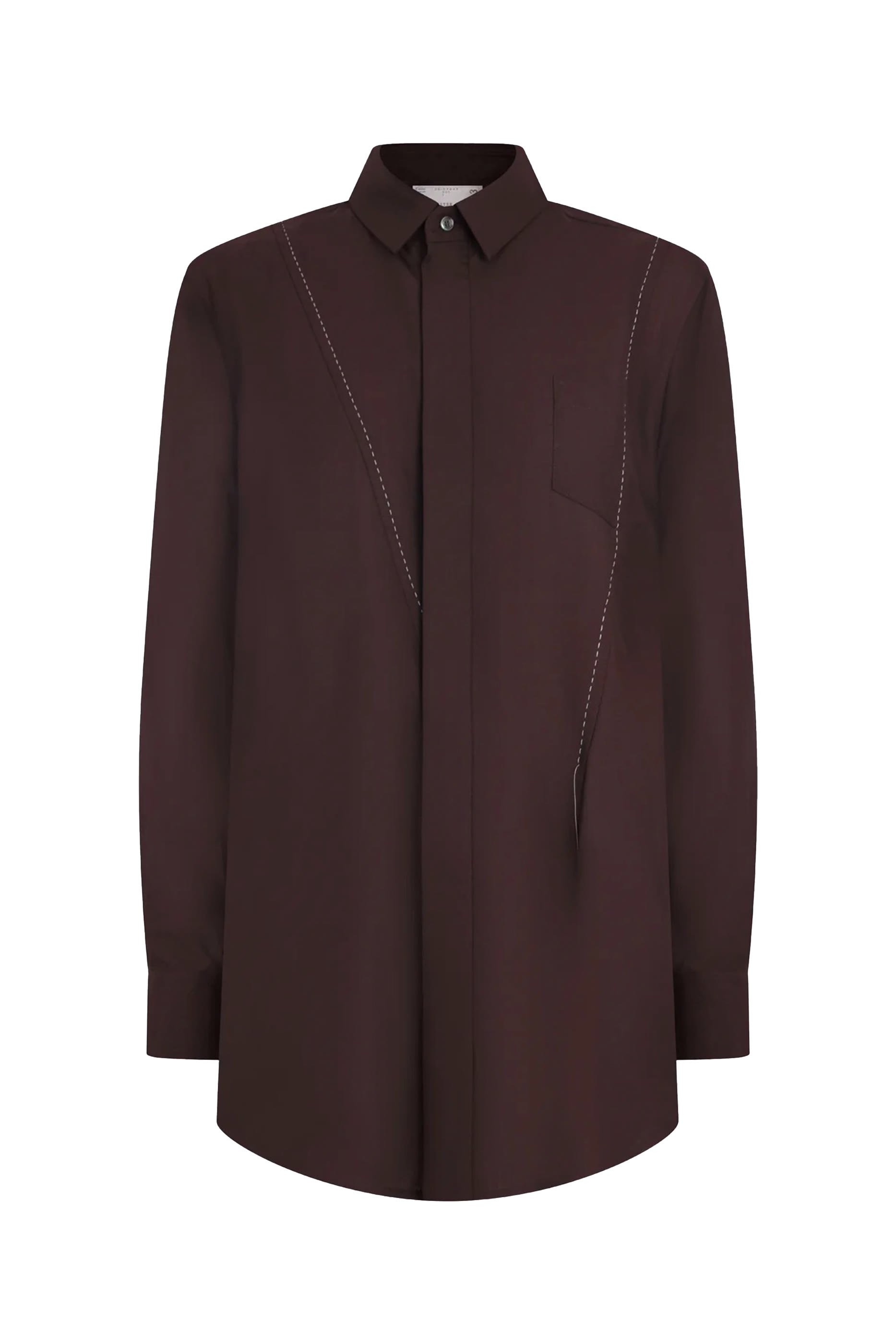 Suiting Fabric Button-Up Shirt