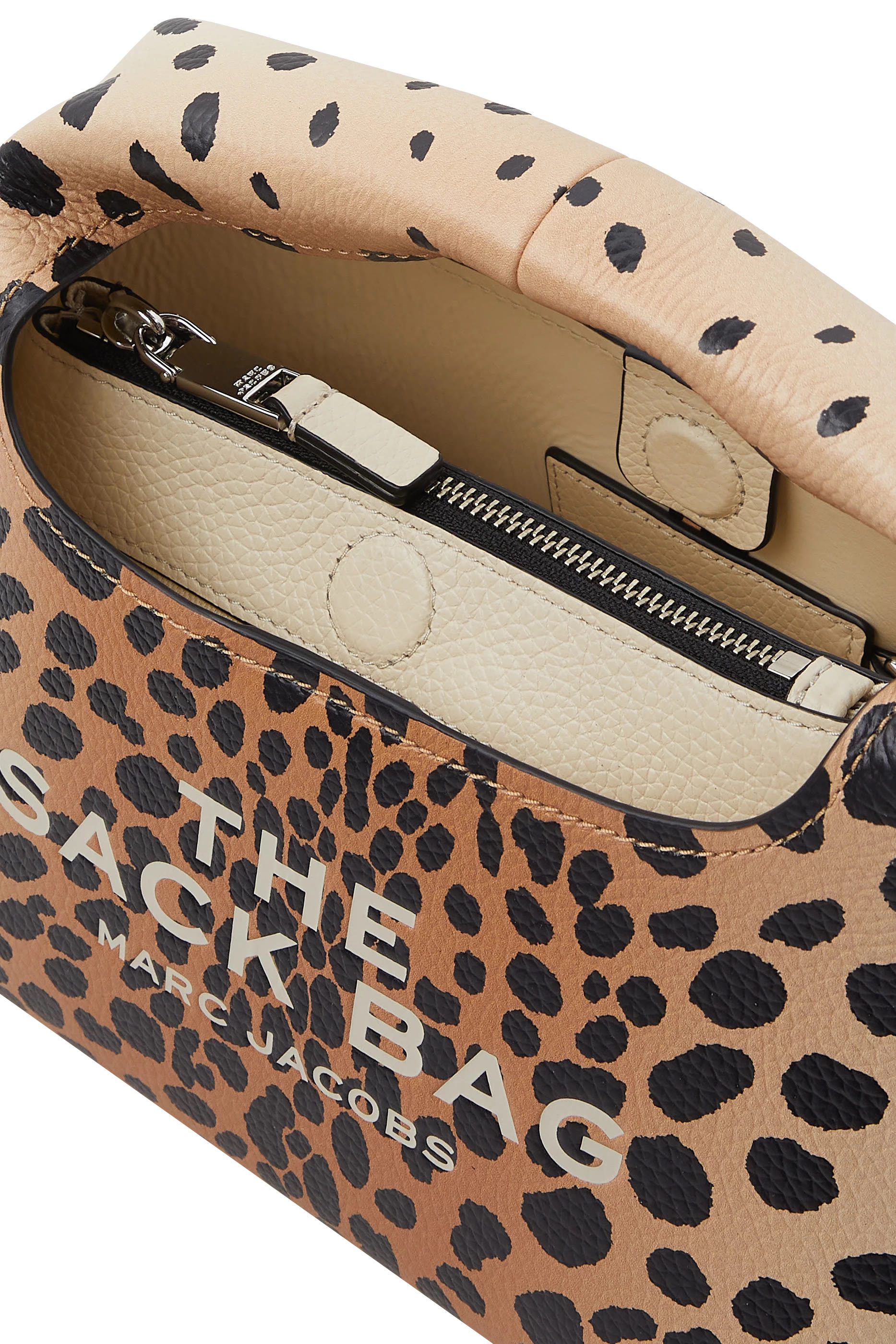 The Cheetah Leather Mini Sack Bag