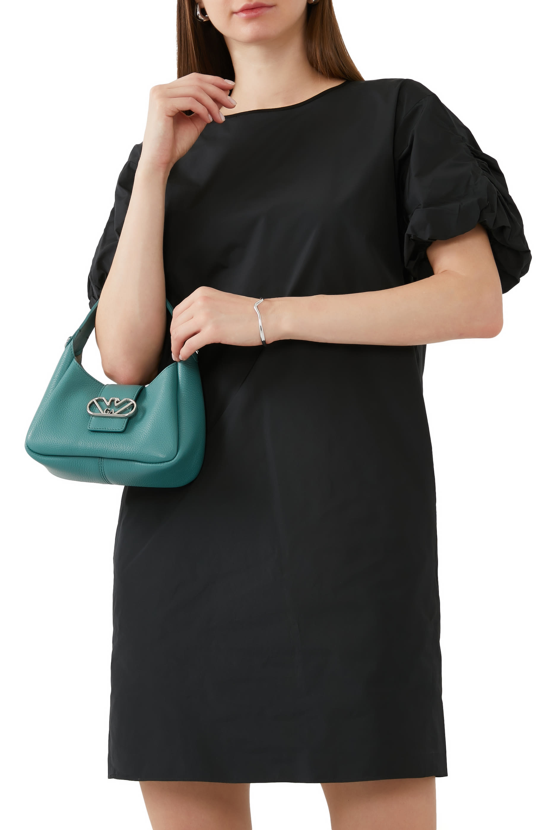 Eagle Buckle Hobo Handbag