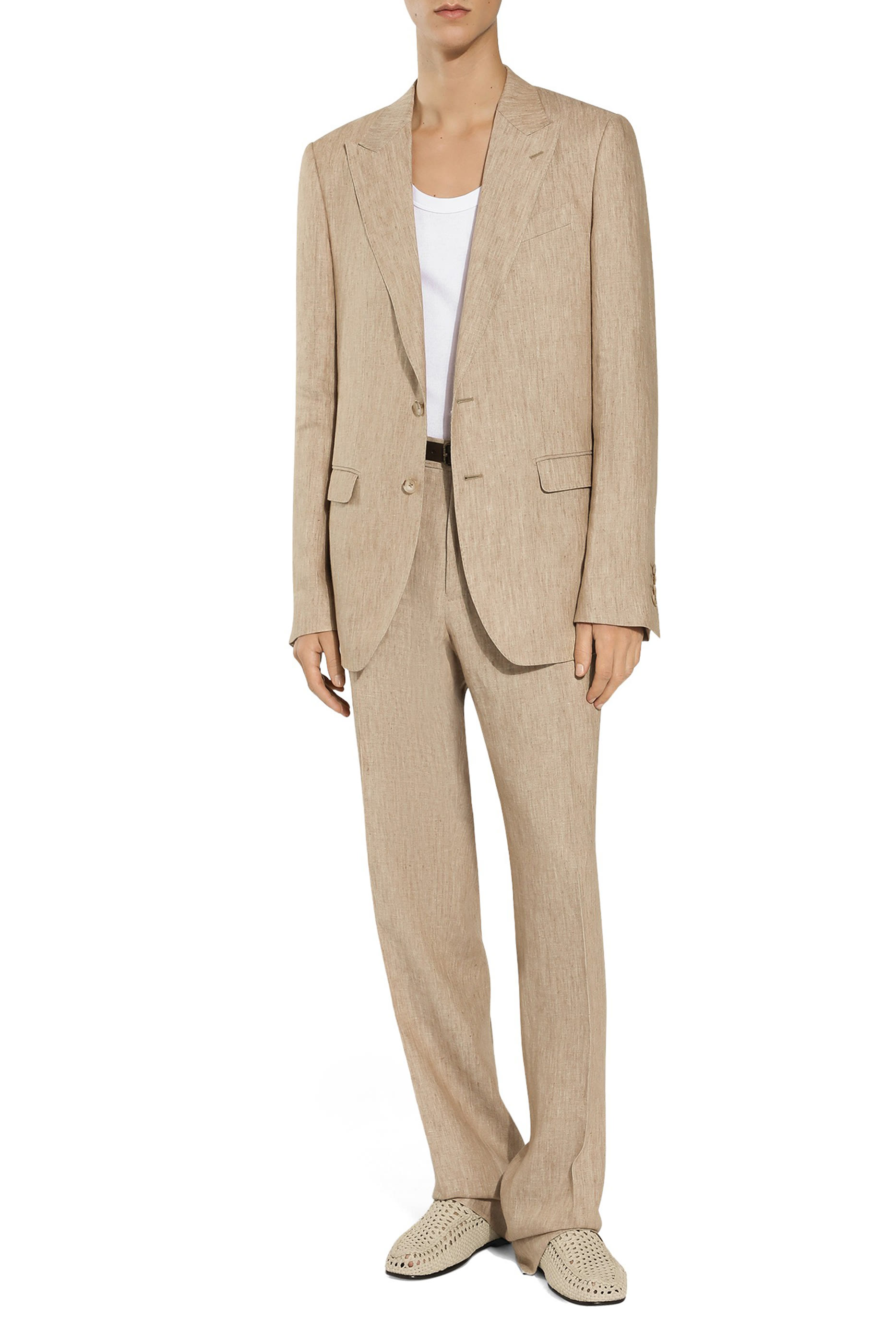 Single-Breasted Linen Taormina Jacket