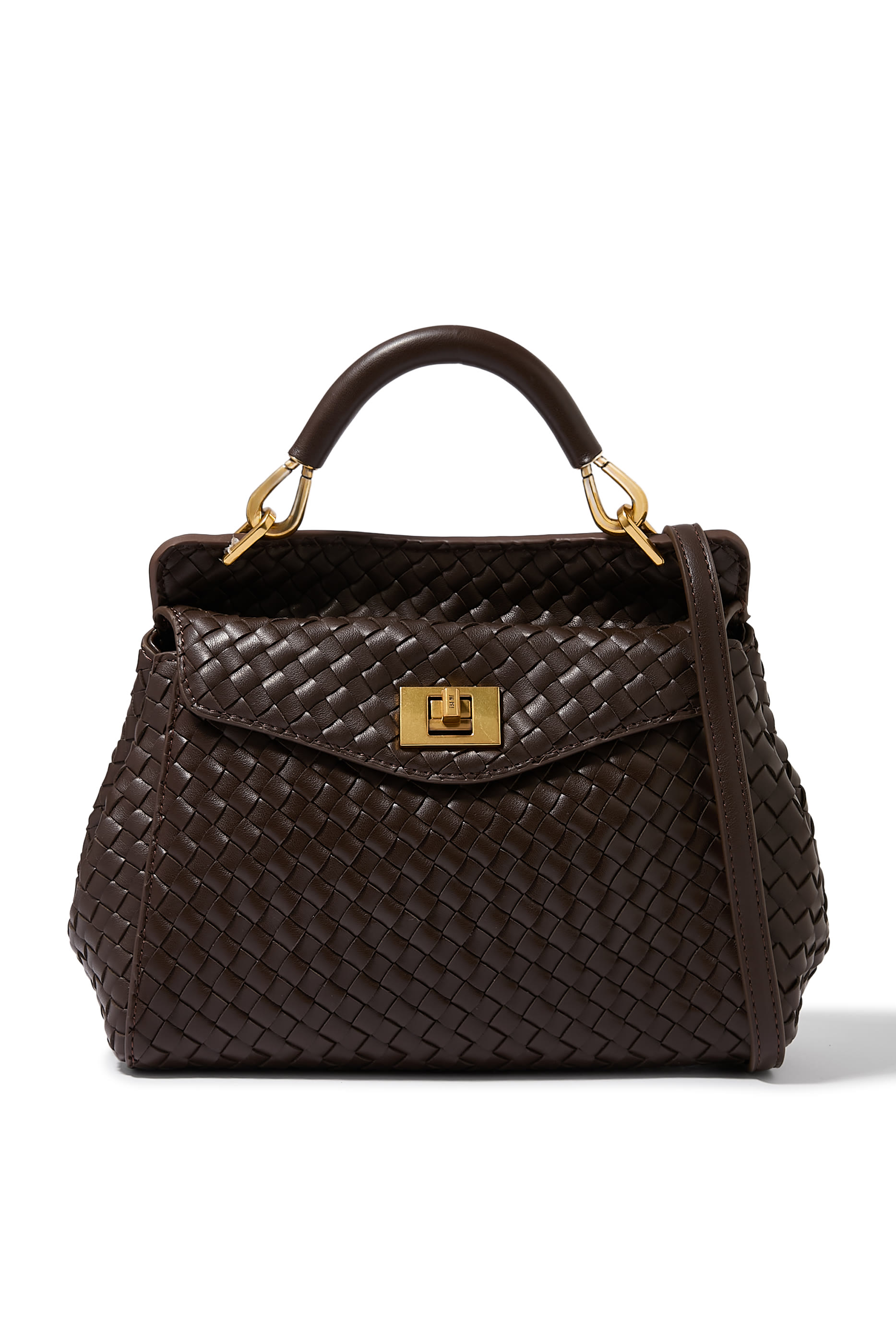 Lucia Classic Top Handle Woven Bag