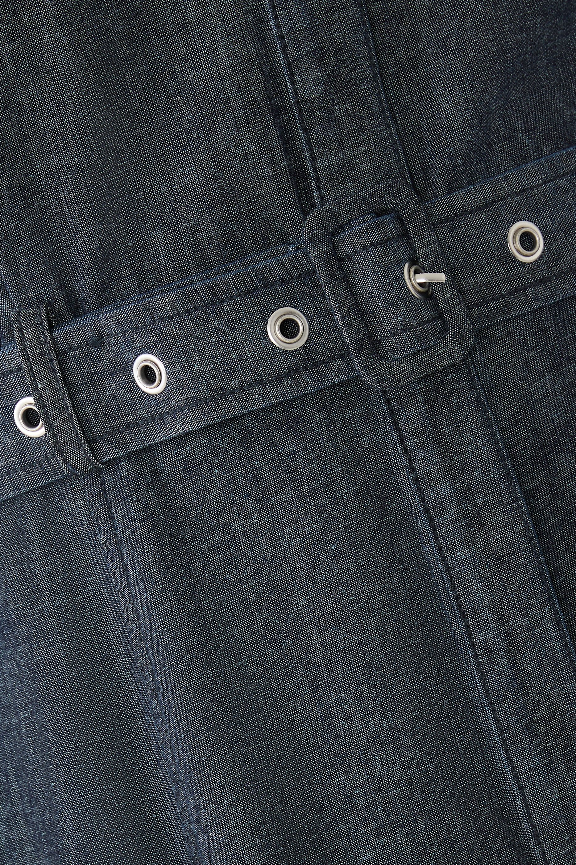 Denim Puff Sleeves Dress