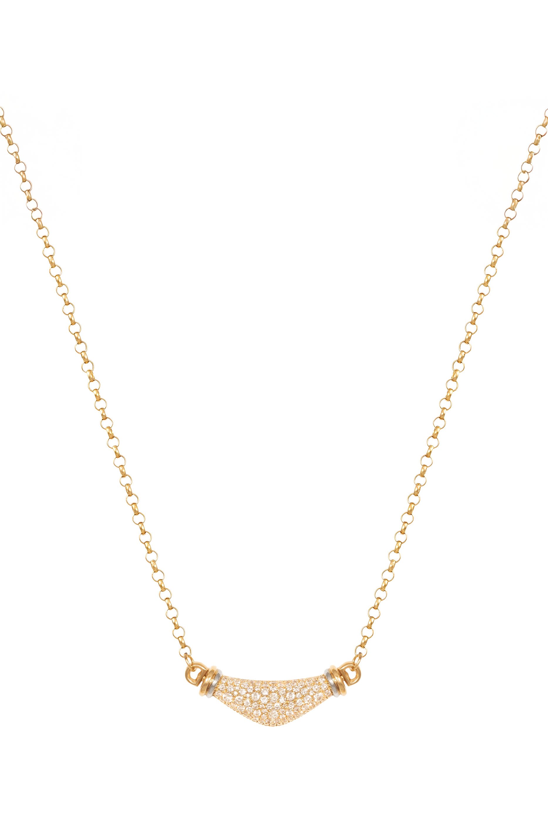 The Full Diamond Karma Necklace, 18k Yellow Gold & Diamonds