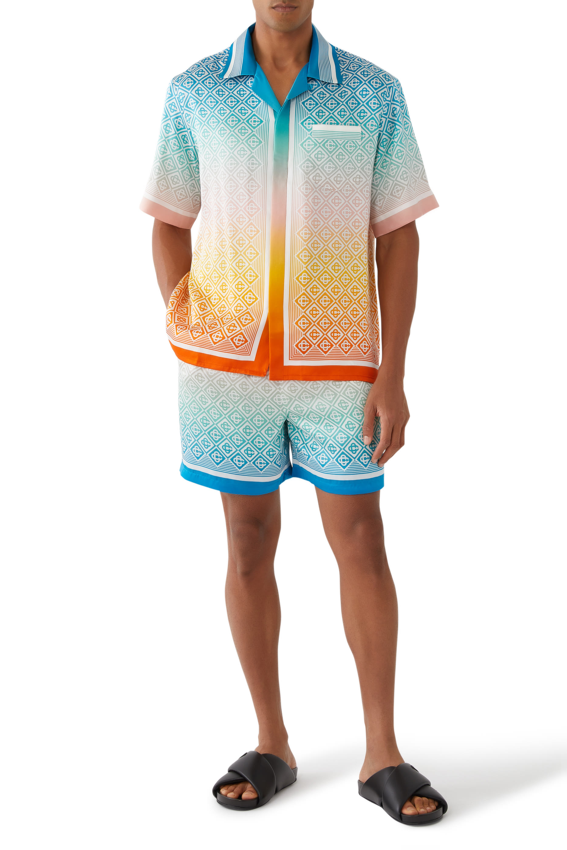 Silk Shorts with Drawstrings