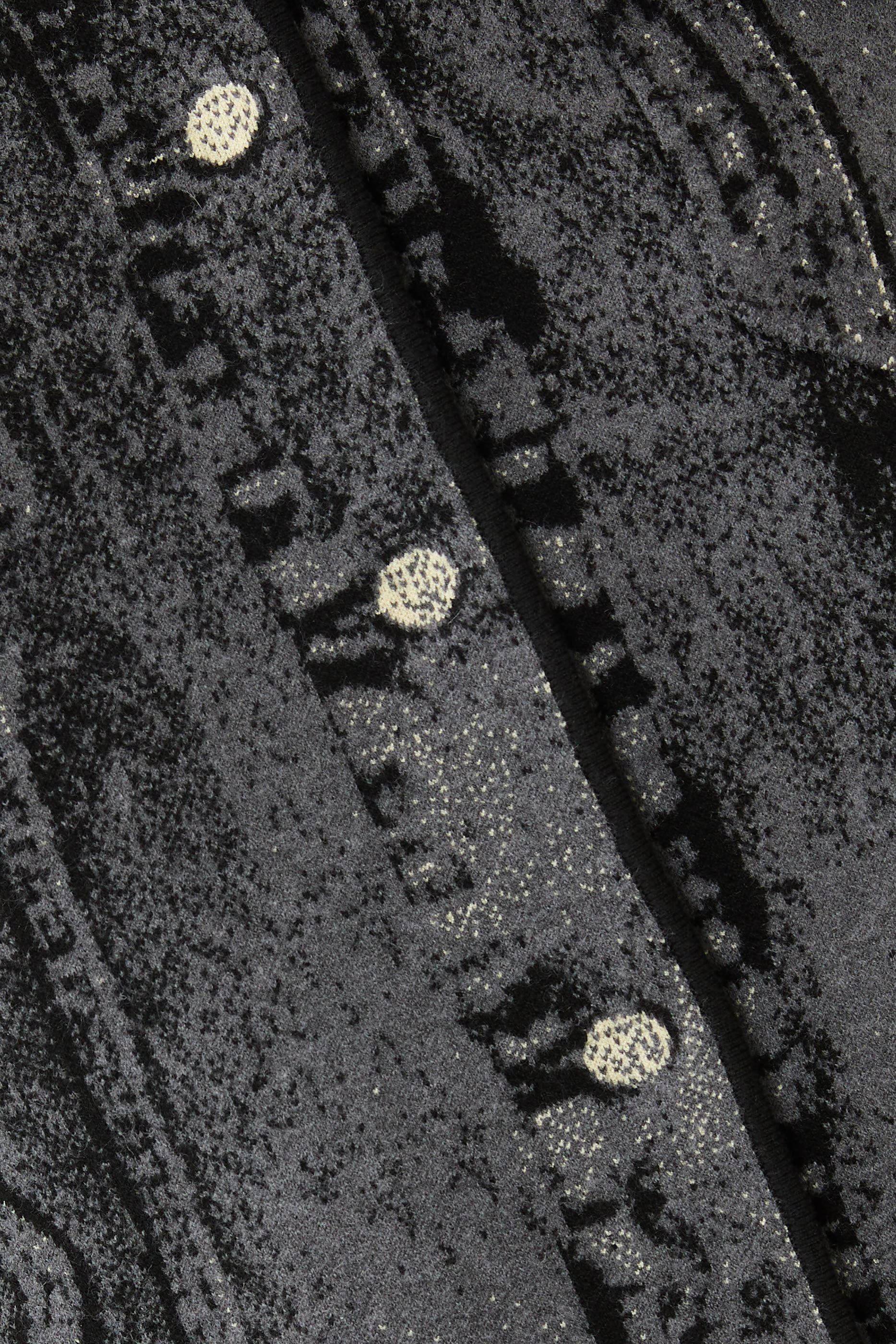  Chital Denim Print Cropped Jacket 