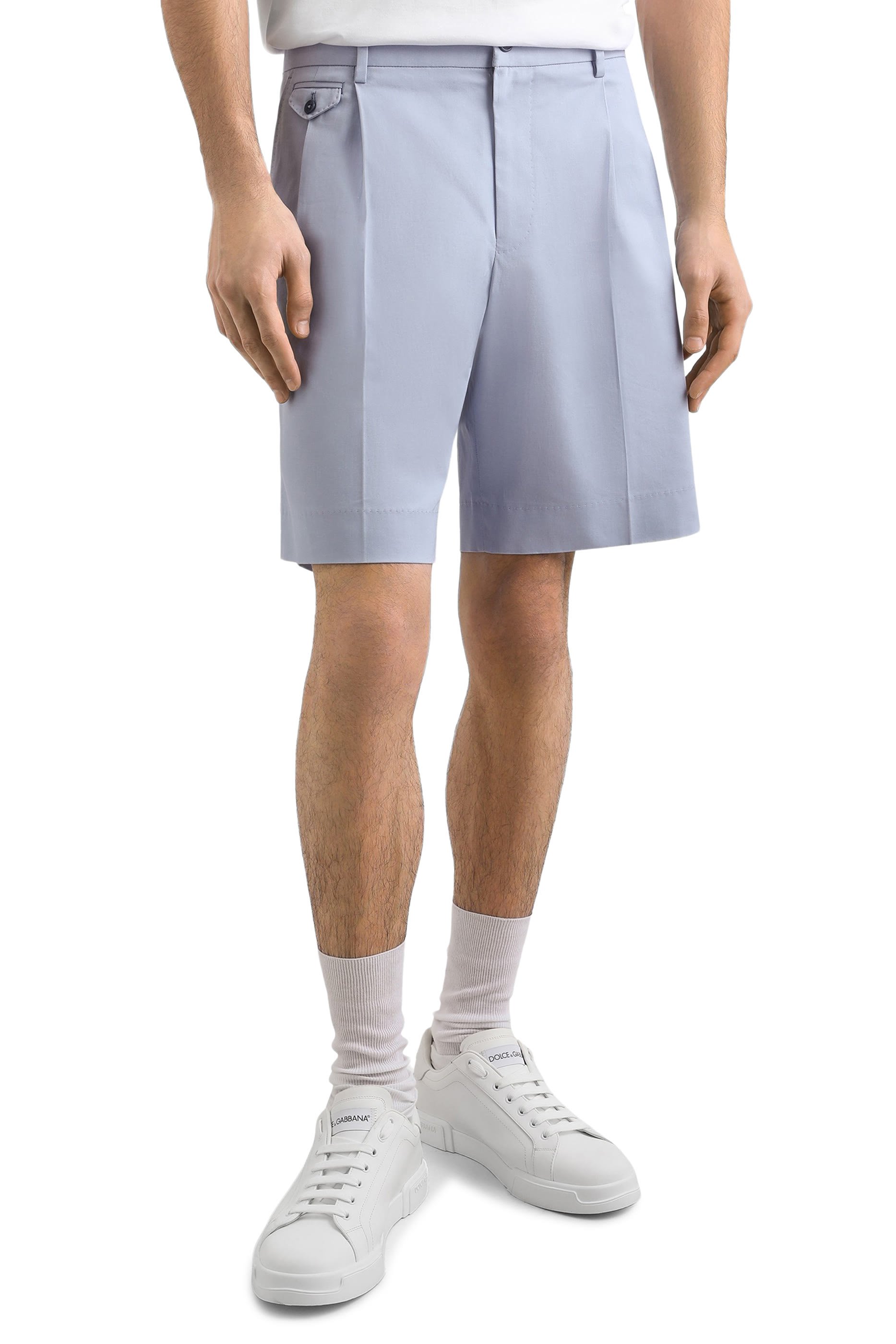Gabardine Cotton Bermuda Shorts
