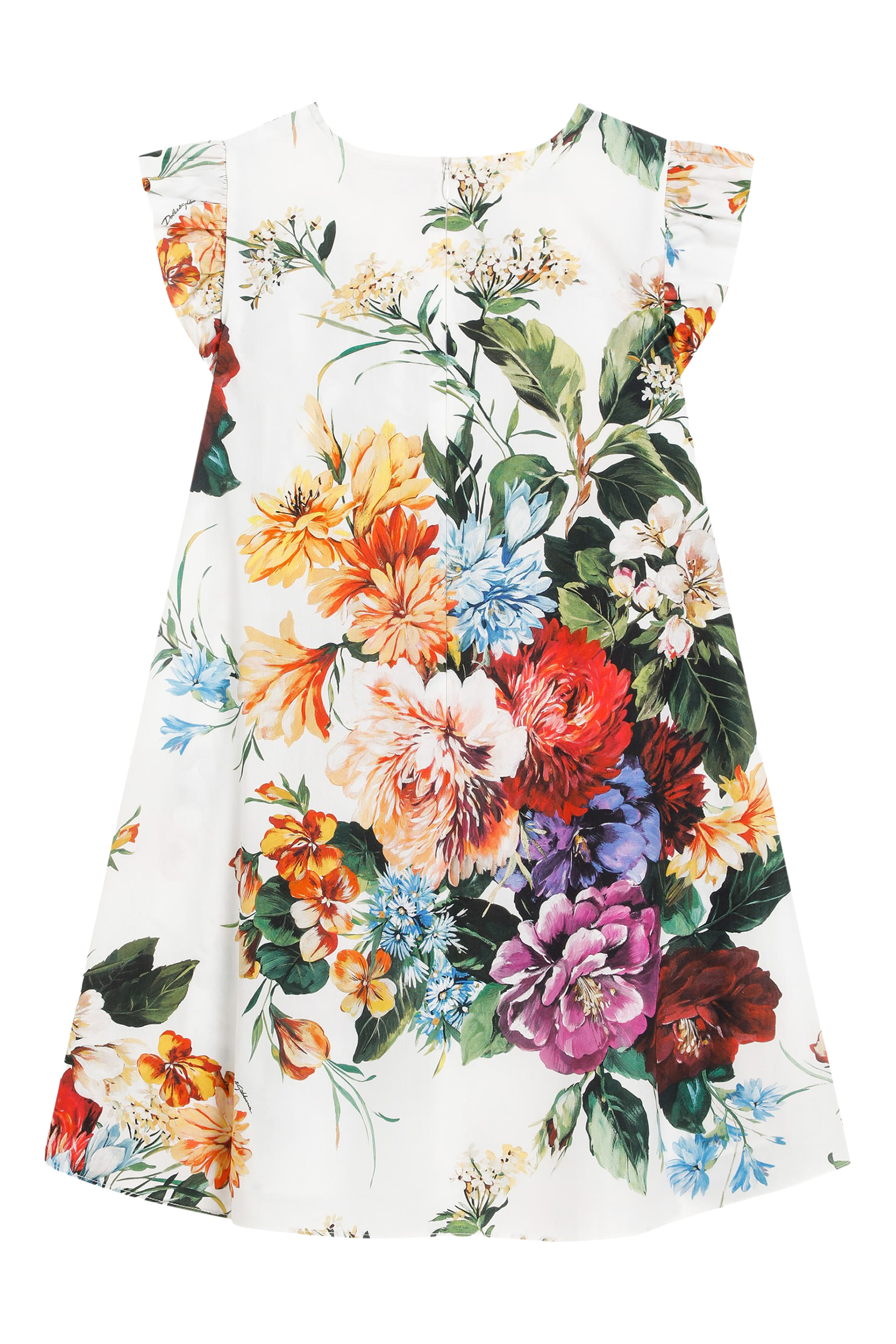 Kids Floral-Print Poplin Dress