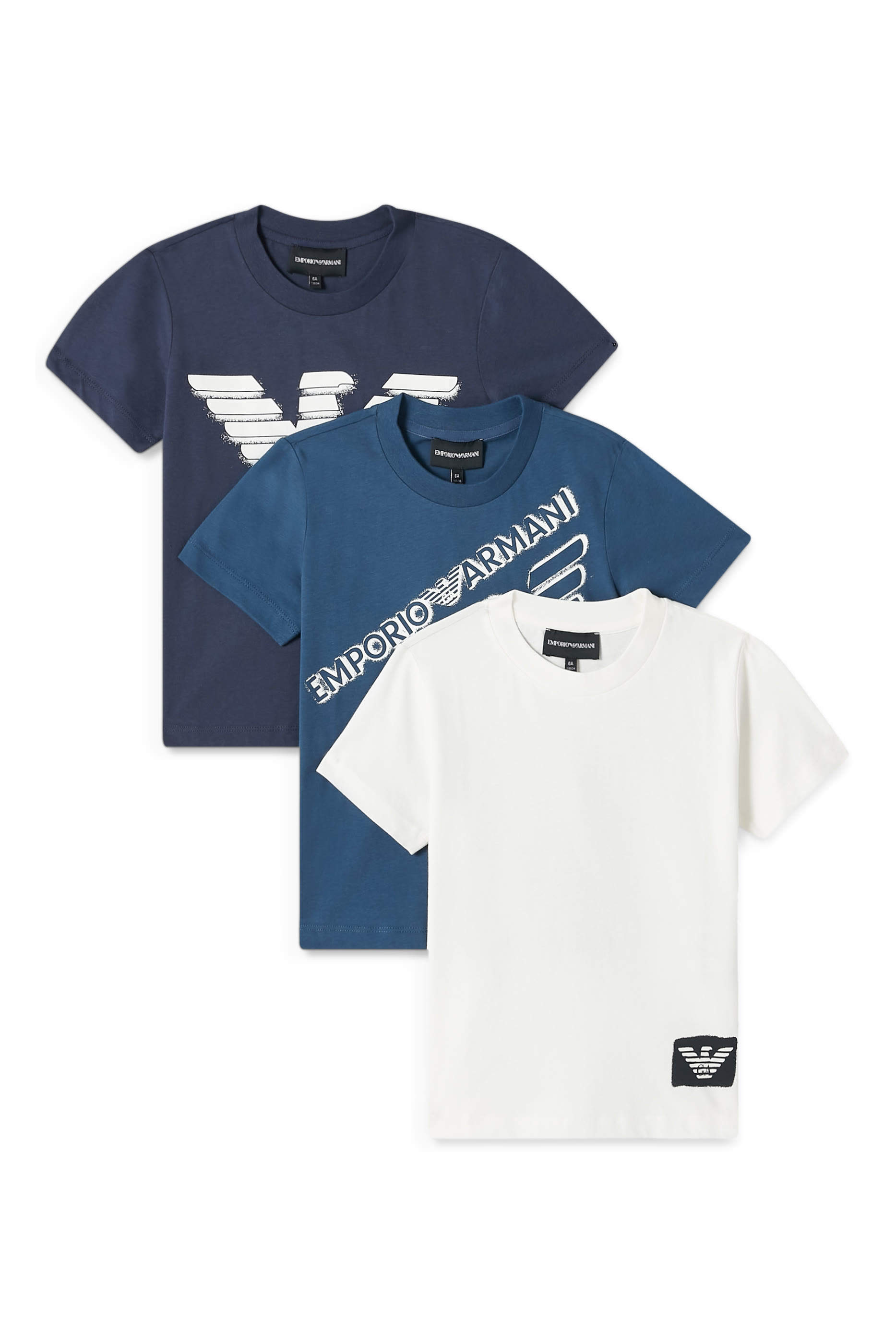 Kids Logo-Print Cotton-Jersey T-Shirt, Pack of 3