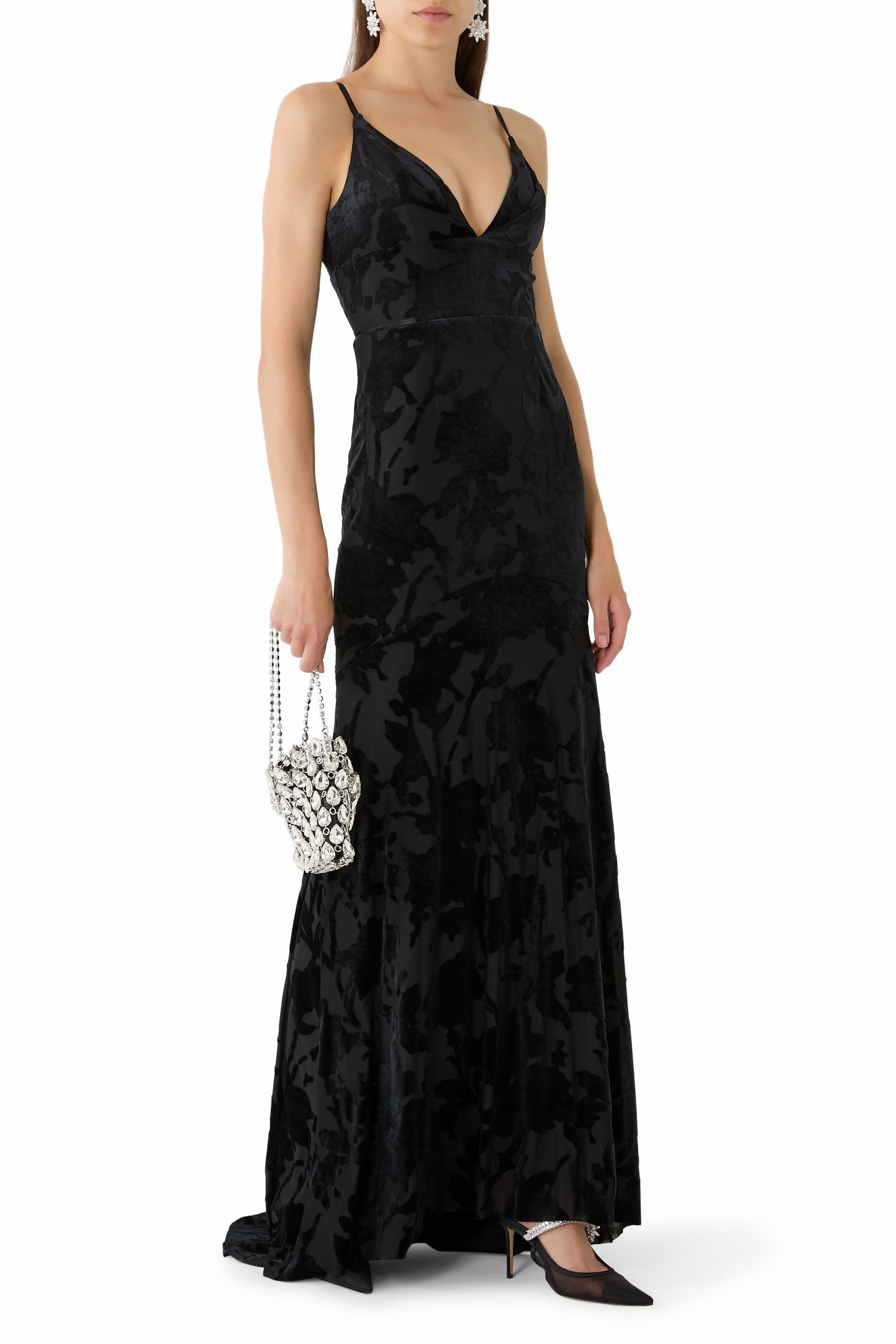 Floor-Length Sleeveless Evening Gown