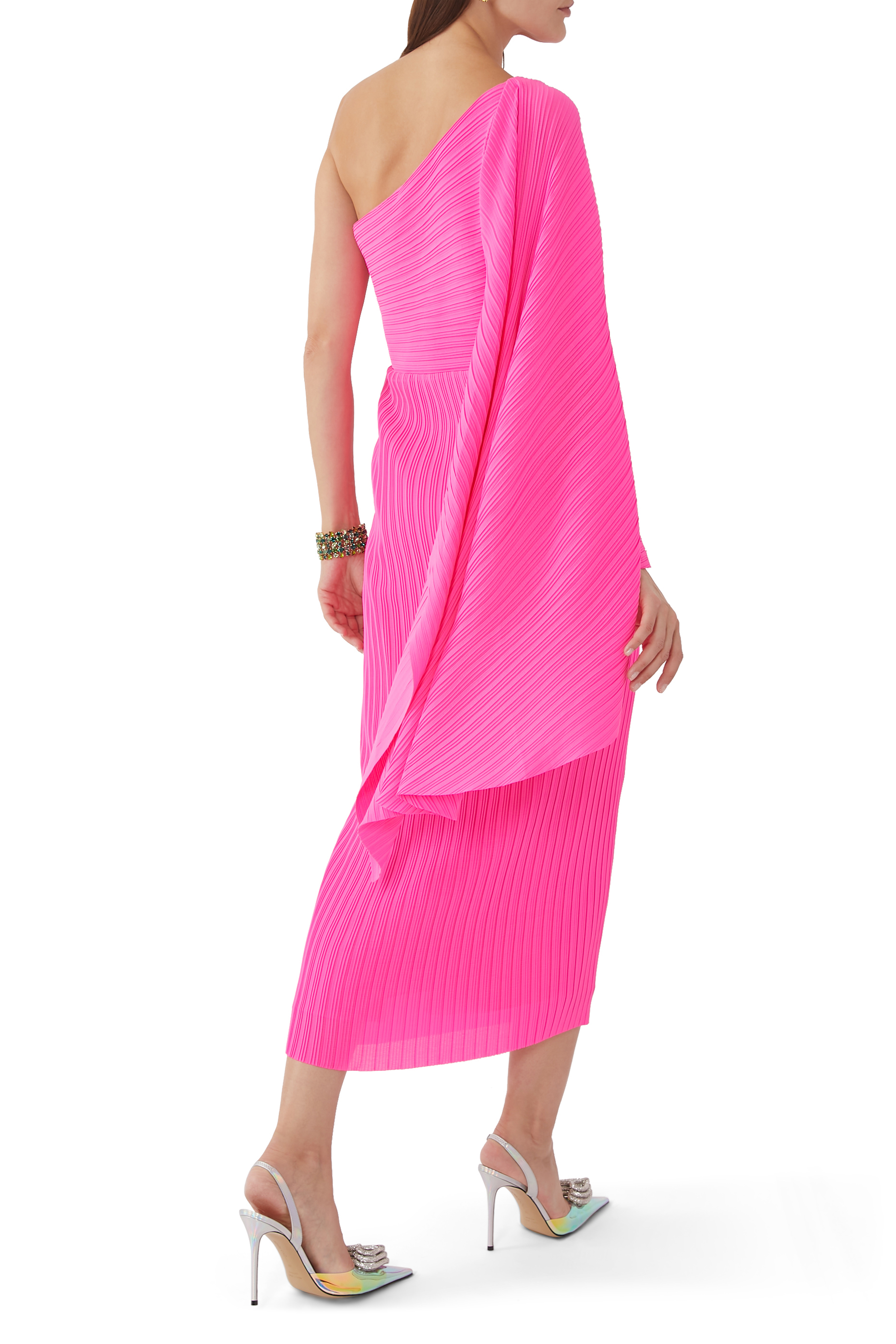 Lenna Midi Plisse Dress