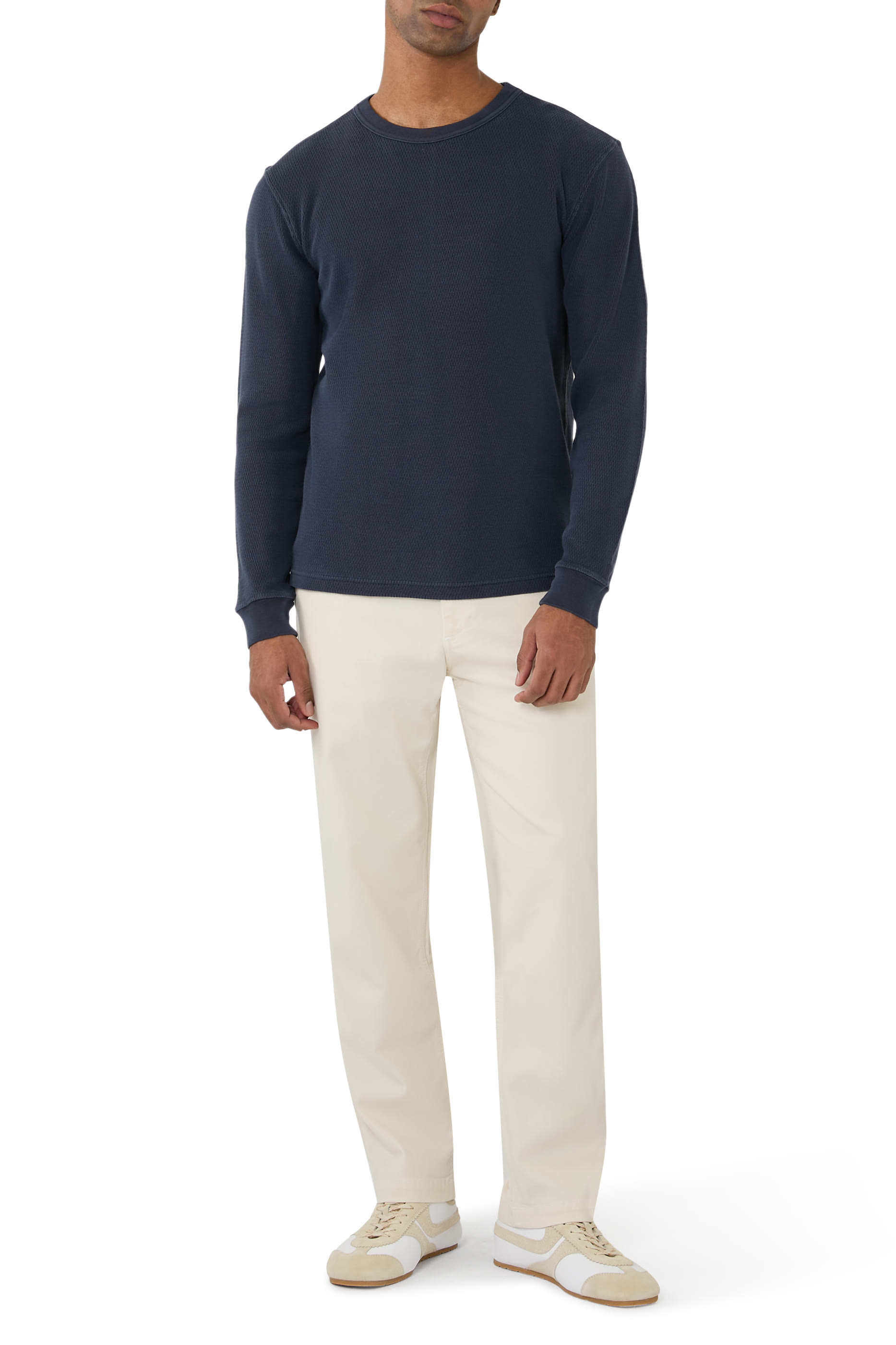 Waffle Crewneck Sweater