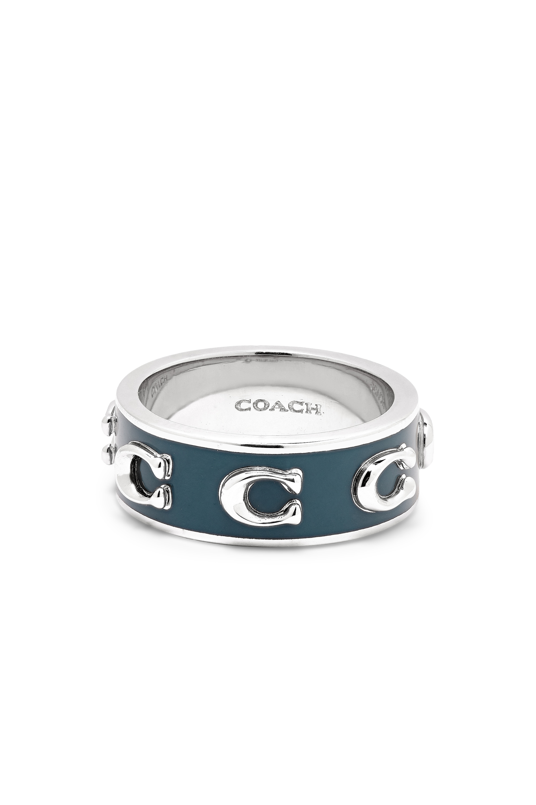 Signature C Enamel Band Ring