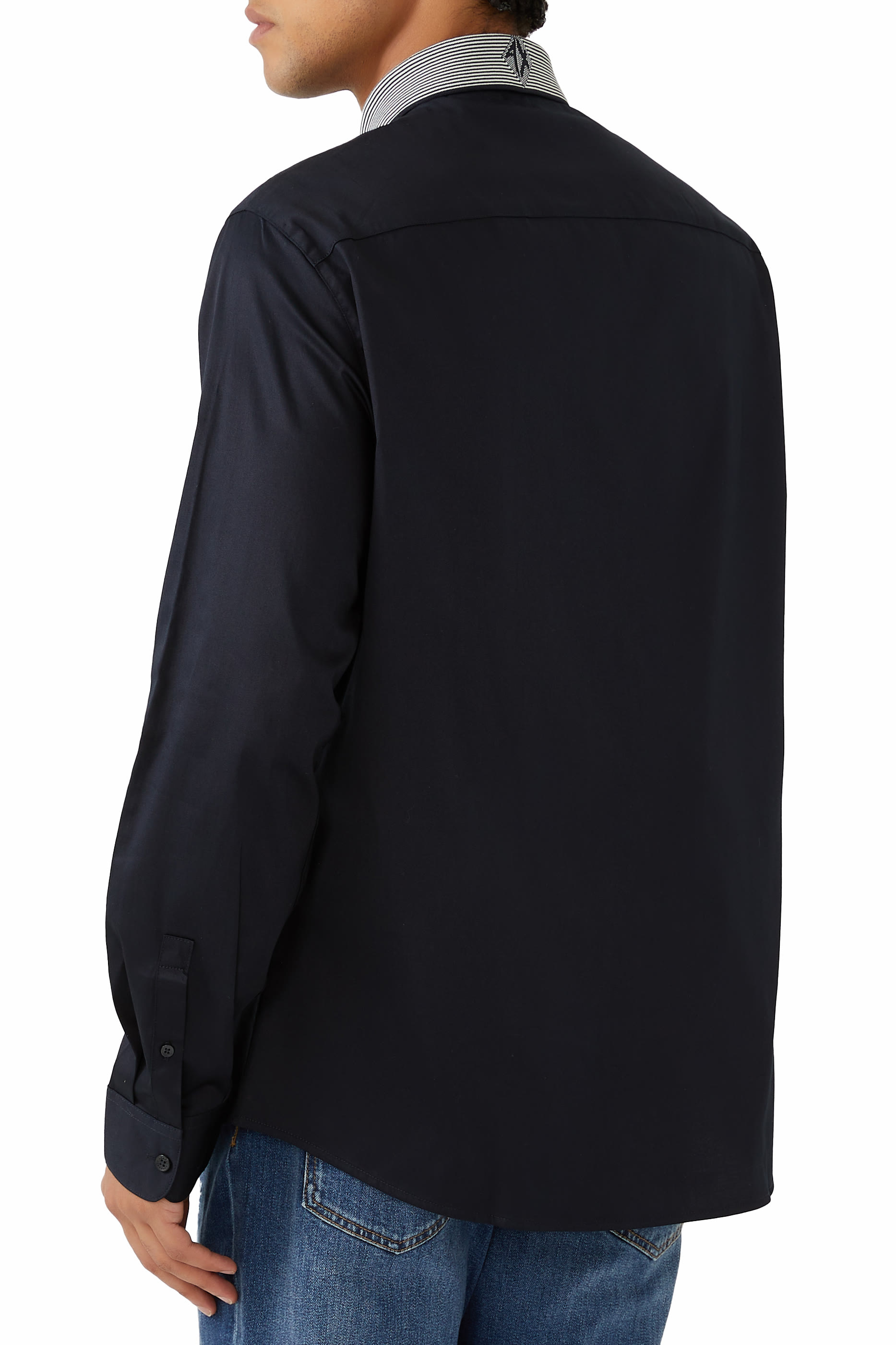 Slim Fit Stretch Cotton Shirt