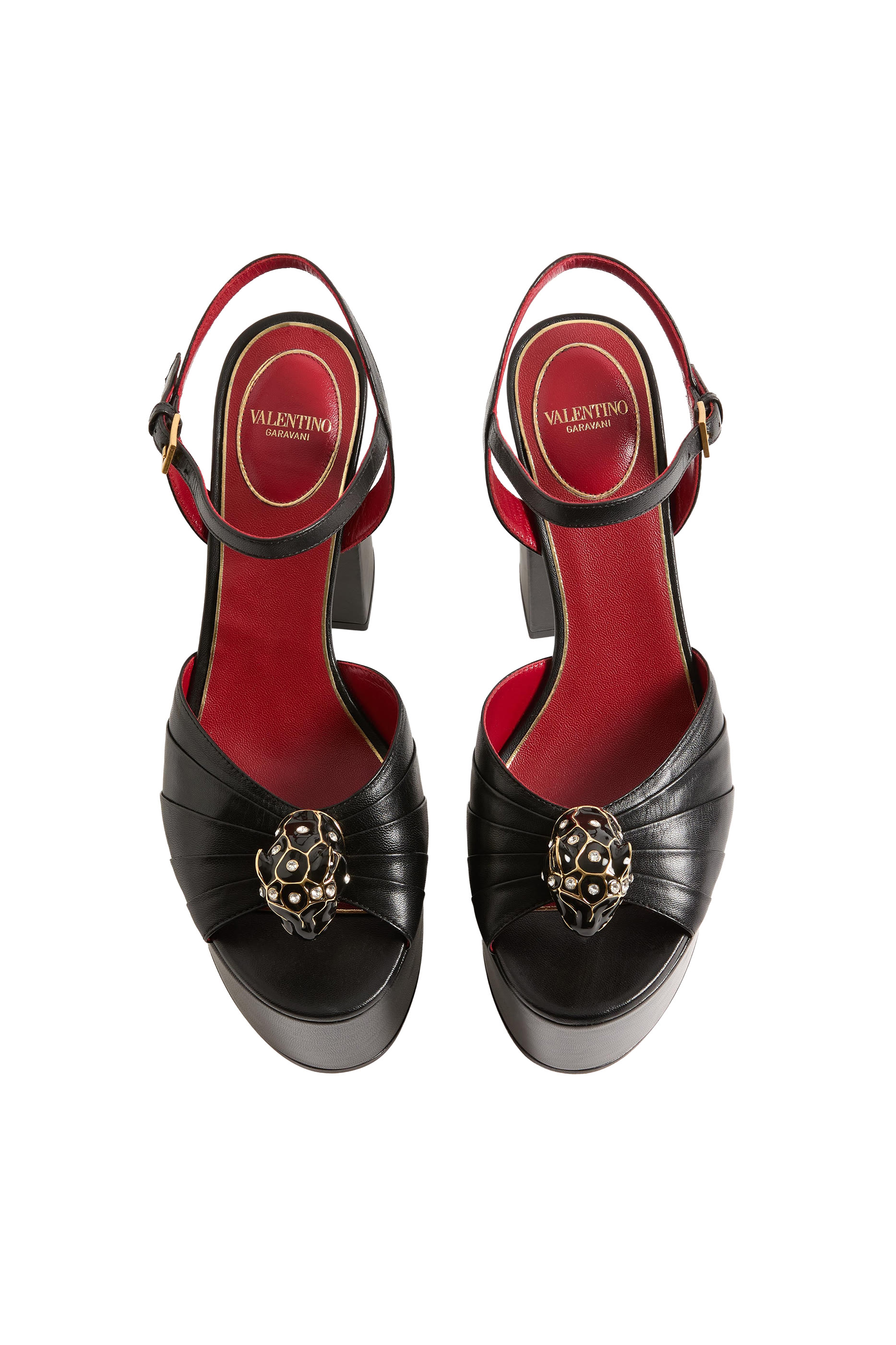 Panthea 125 Platform Sandals in Kidskin Leather 