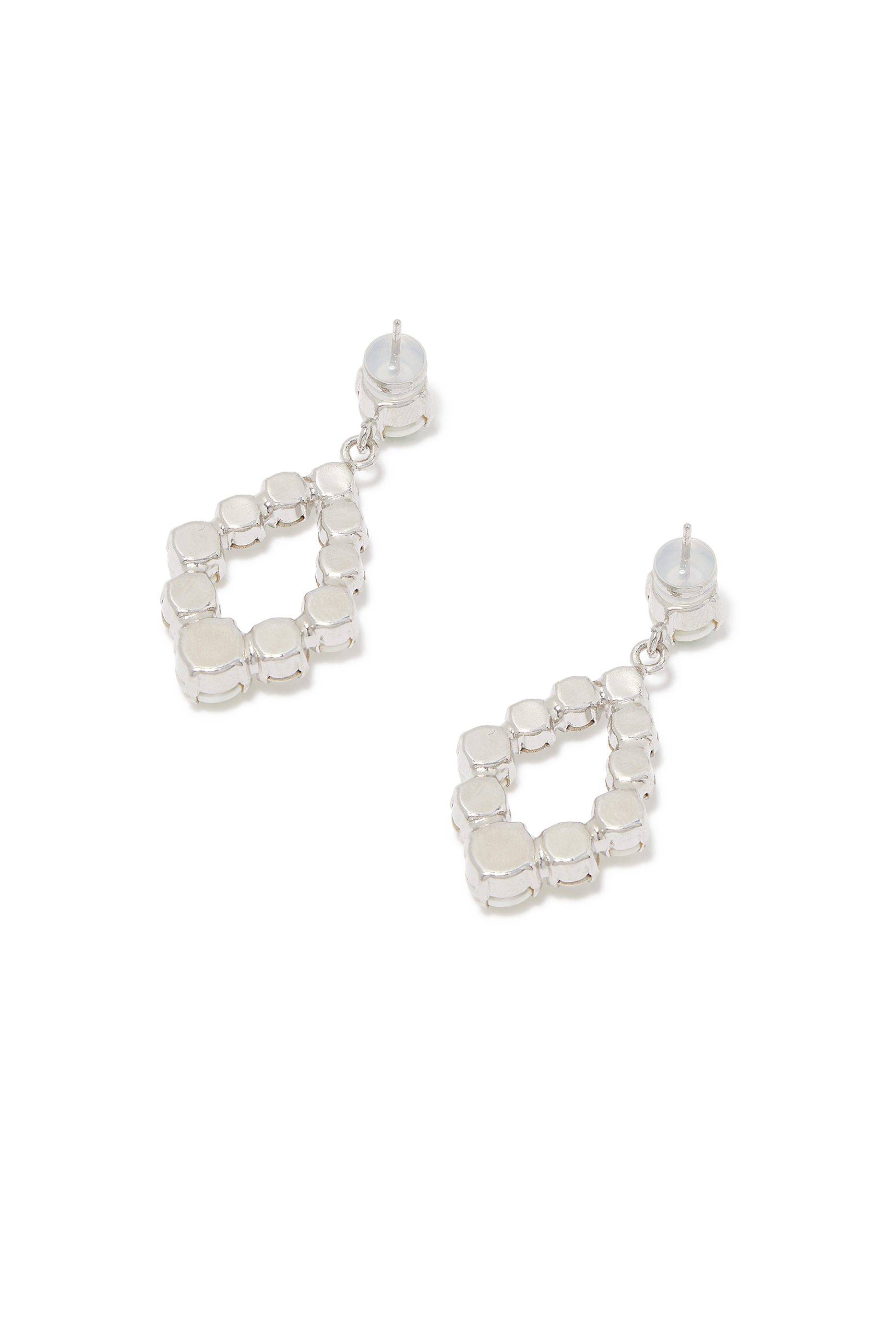 Tears Of Joy Earrings, Rhodium with Crystal  & Pearl