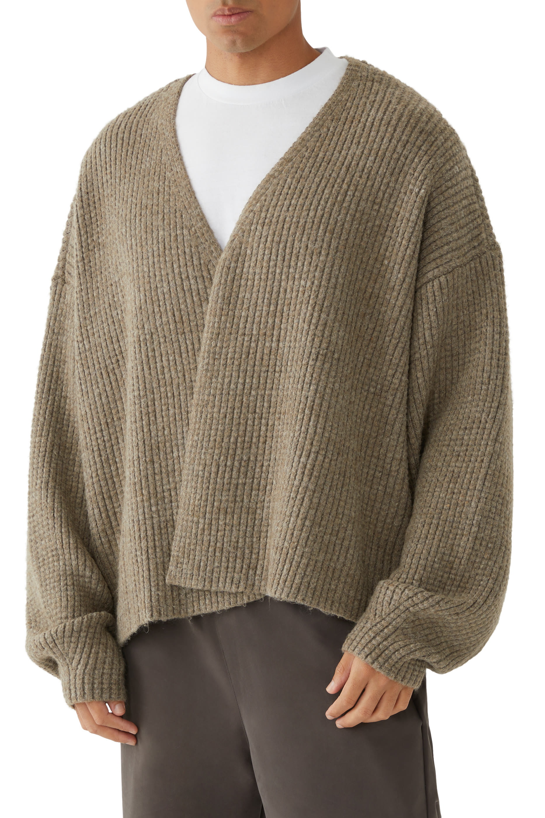 Heavy Waffle Cardigan