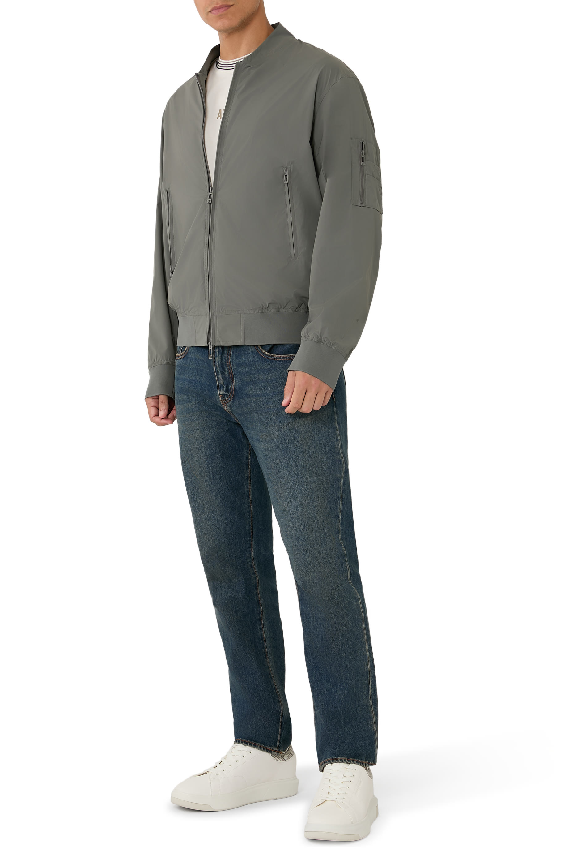 Ibiza Three-Pocket Zip-Through Blouson Jacket