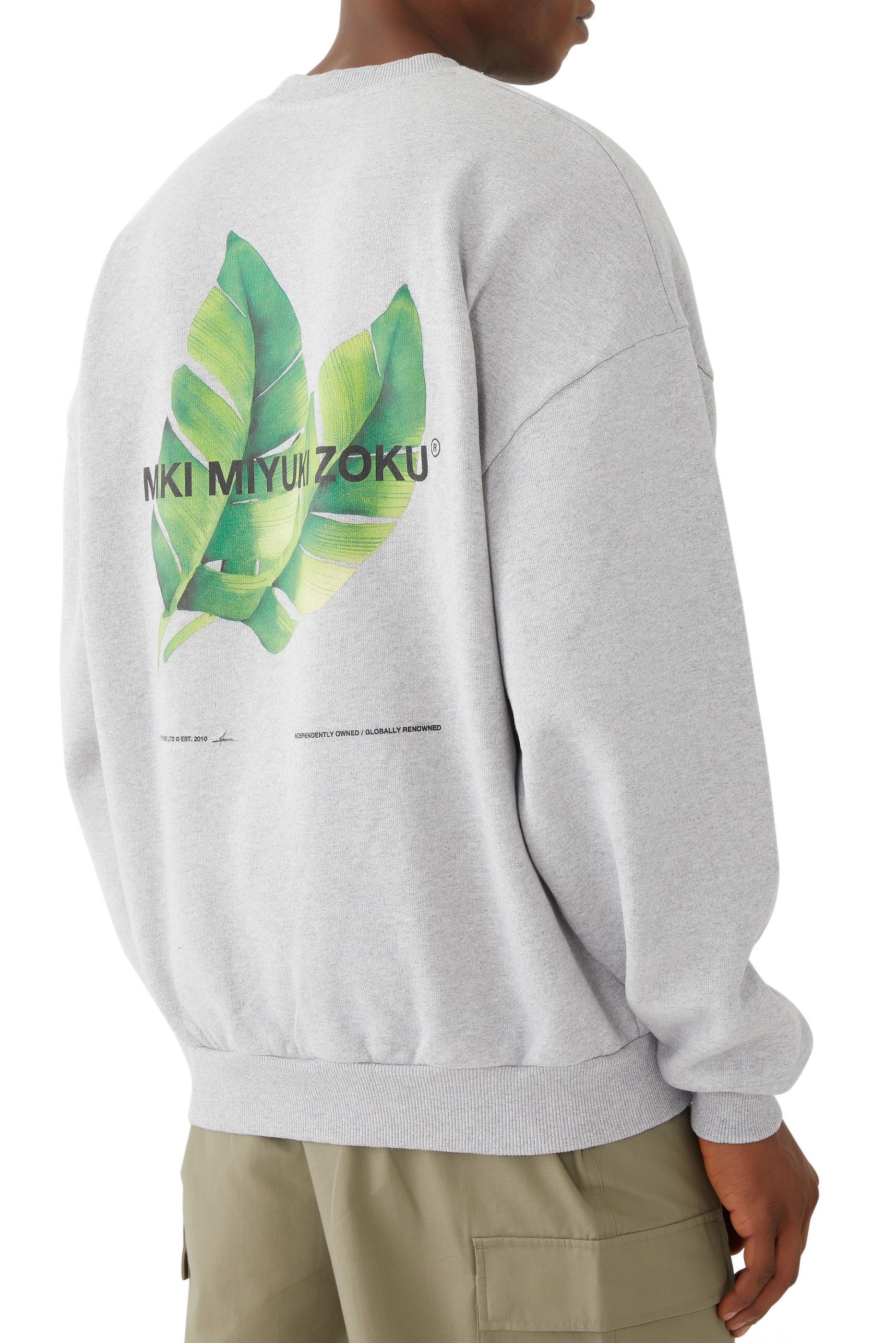 Logo-Print Cotton-Blend Leaf Sweatshirt