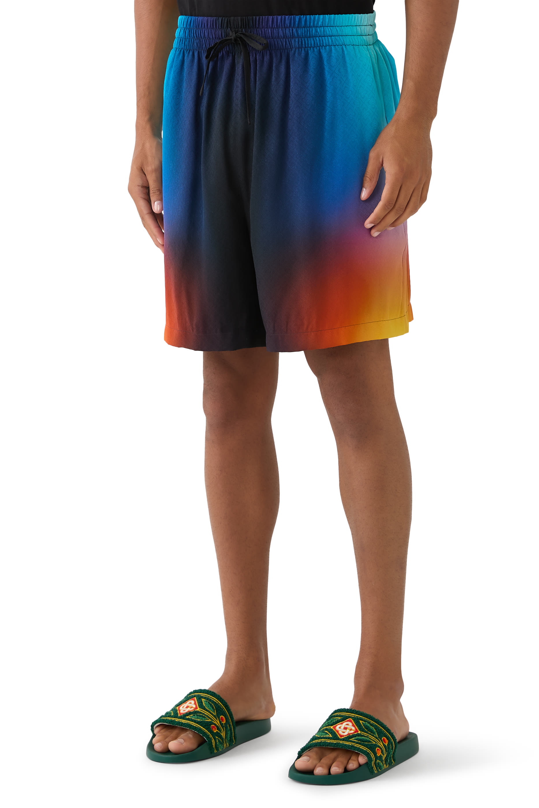 Gradient Silk Shorts