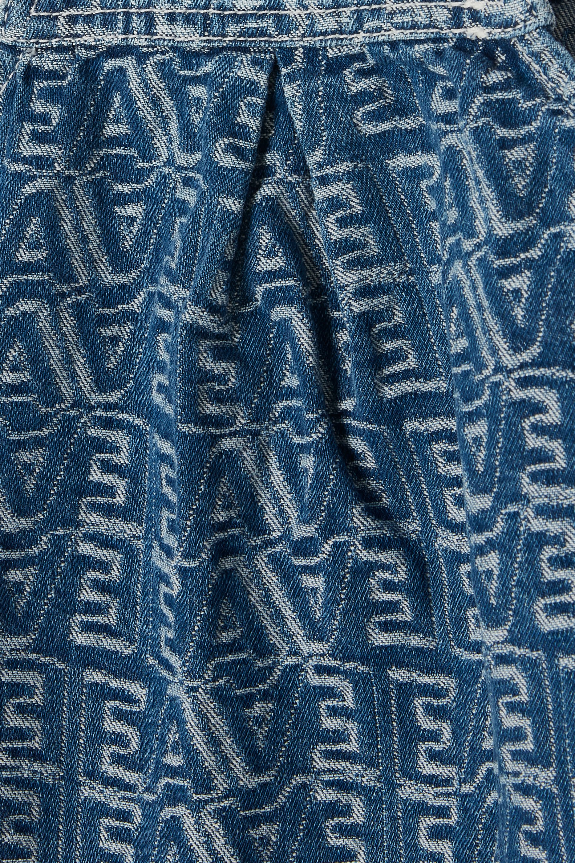 Kids All-Over EA Logo Denim Dress