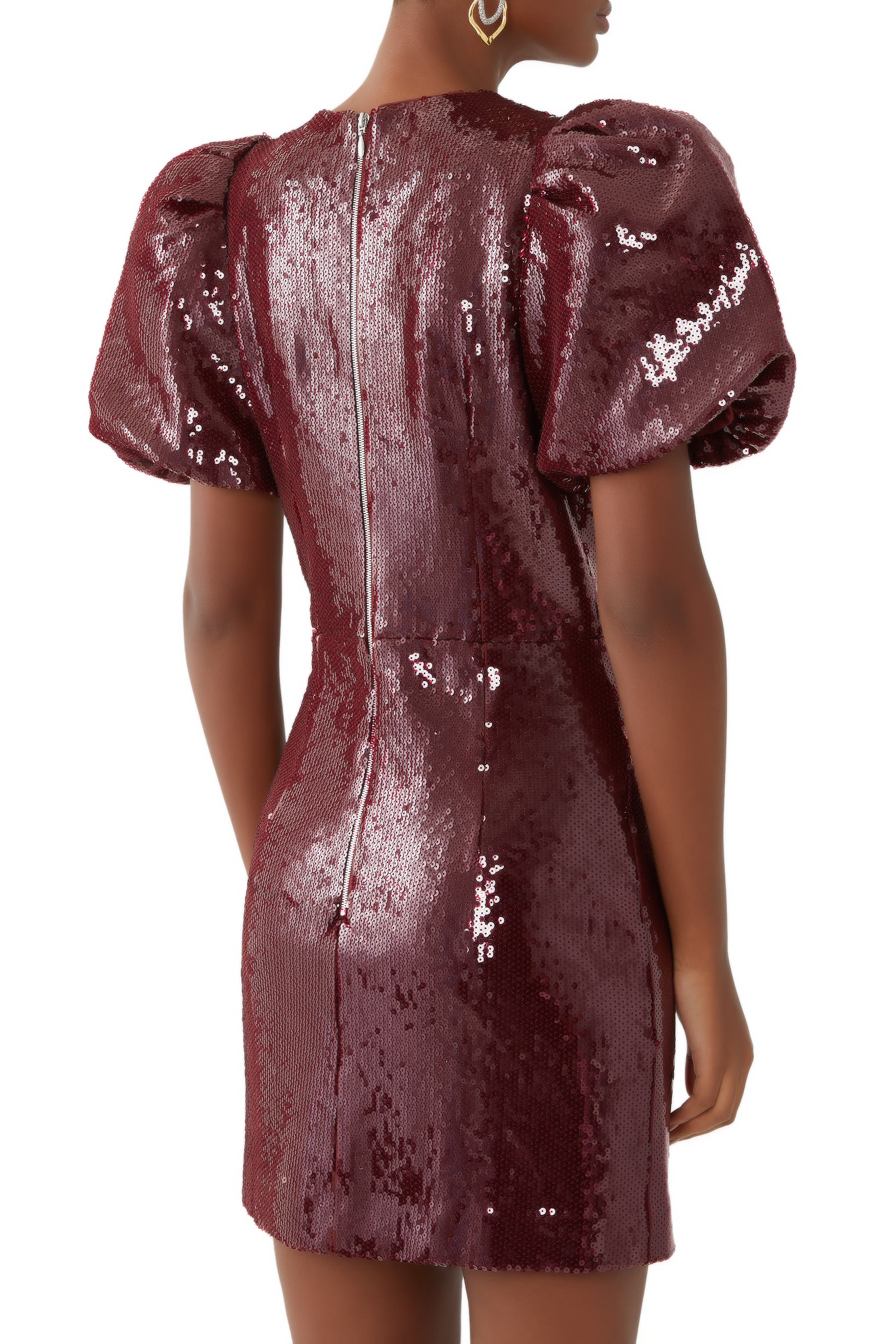 X Nicky Hilton Zelda Puff Sleeves Mini Dress