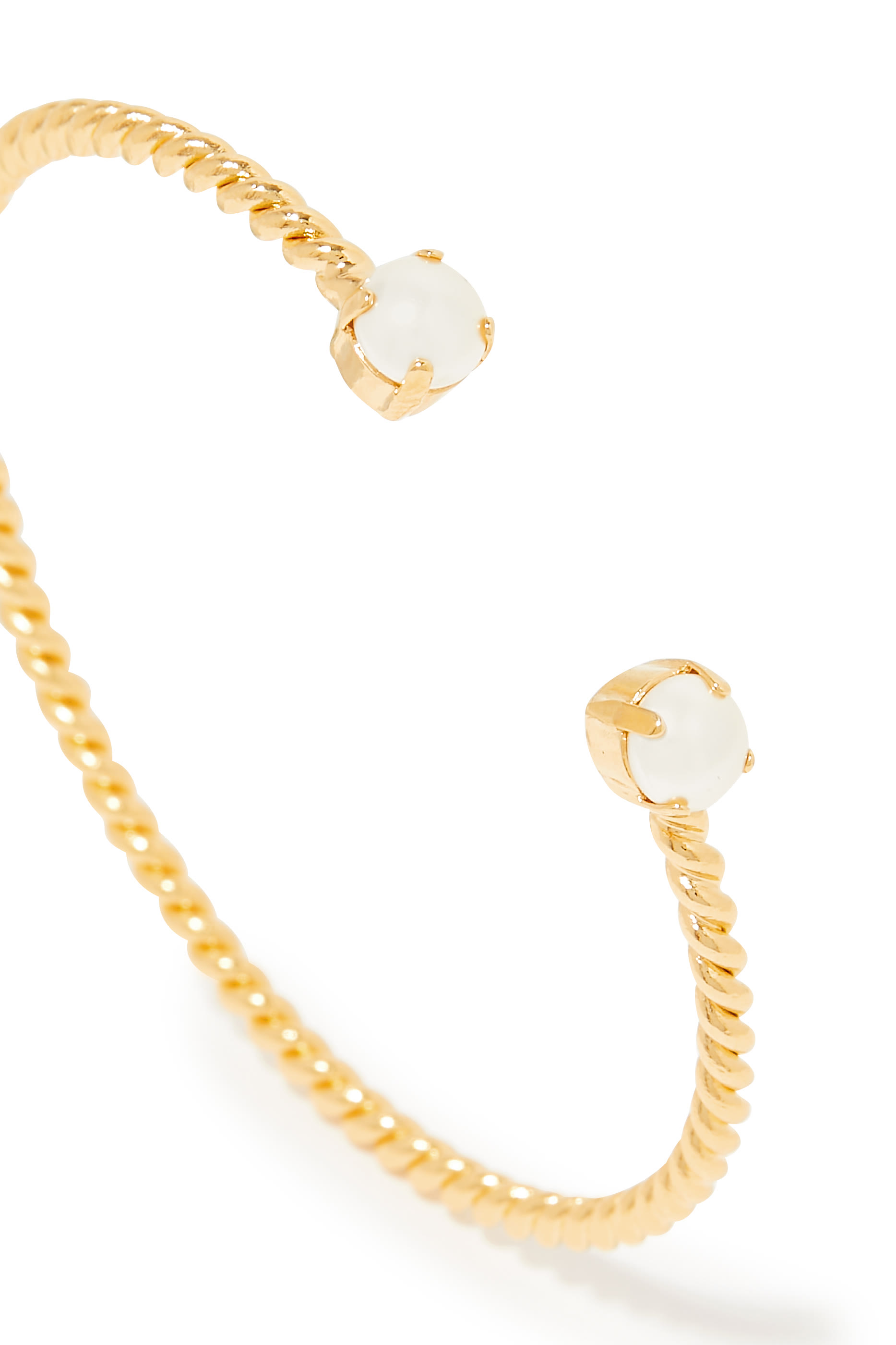 Mini Twist Bracelet, 18k Gold-Plated Metal & Swarovski Crystals