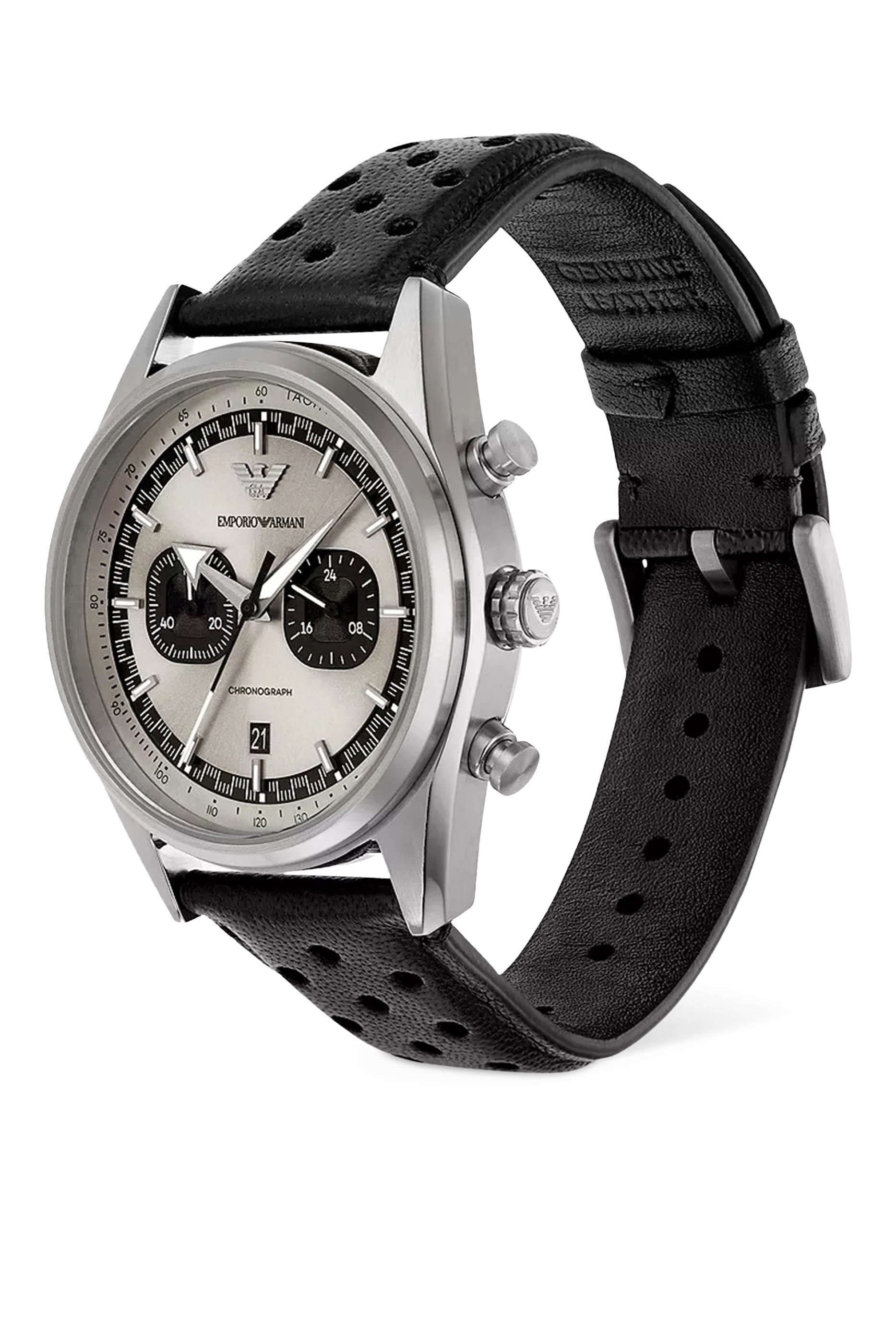 Chronograph Leather Watch