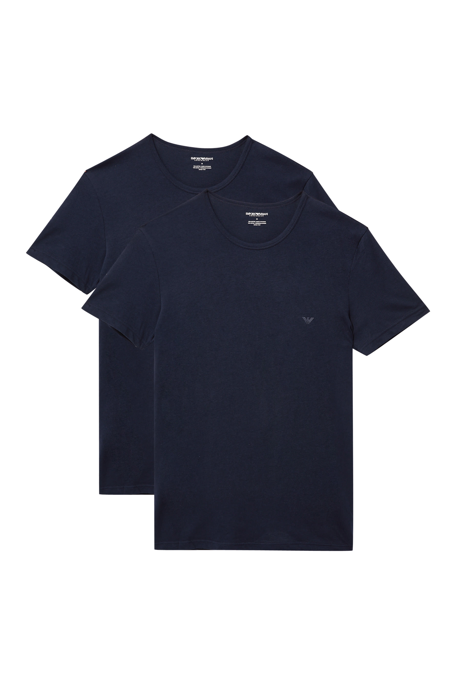 Crewneck Cotton T-Shirt, Set of 2