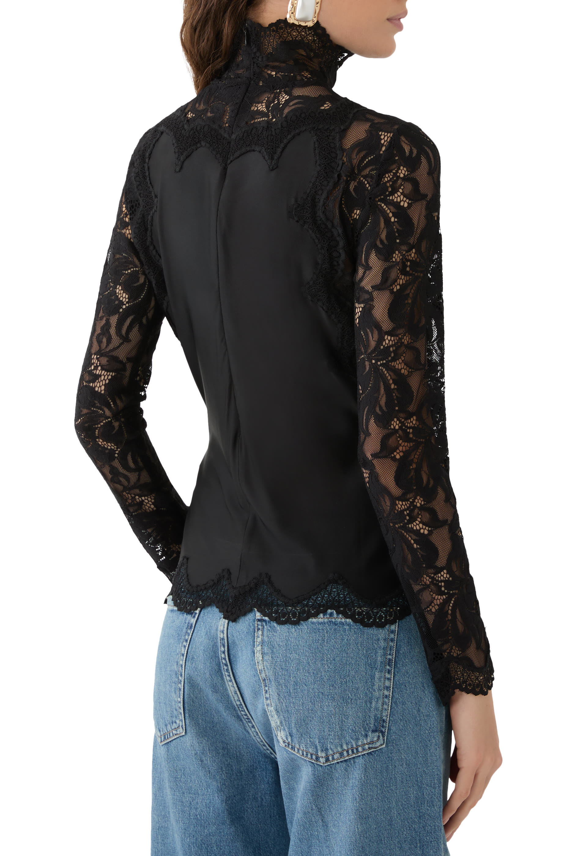 Laced Long Sleeve Top