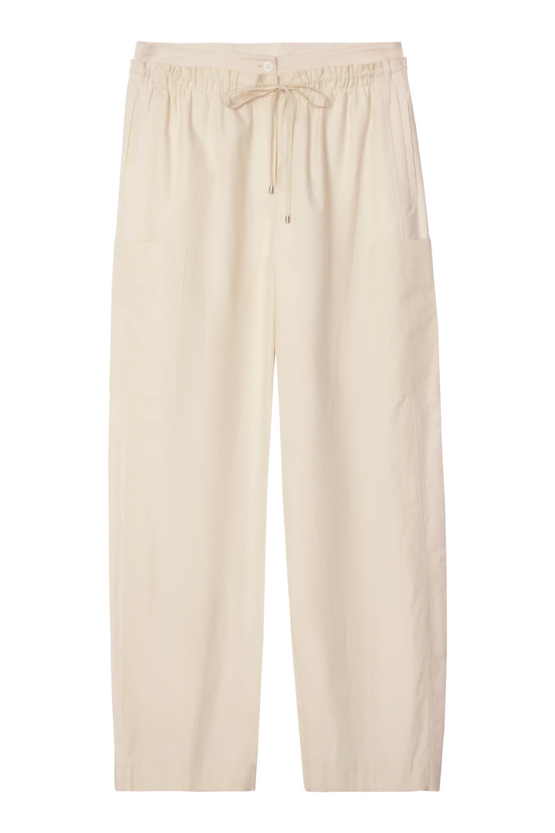 Poplin Double Waistband Pant