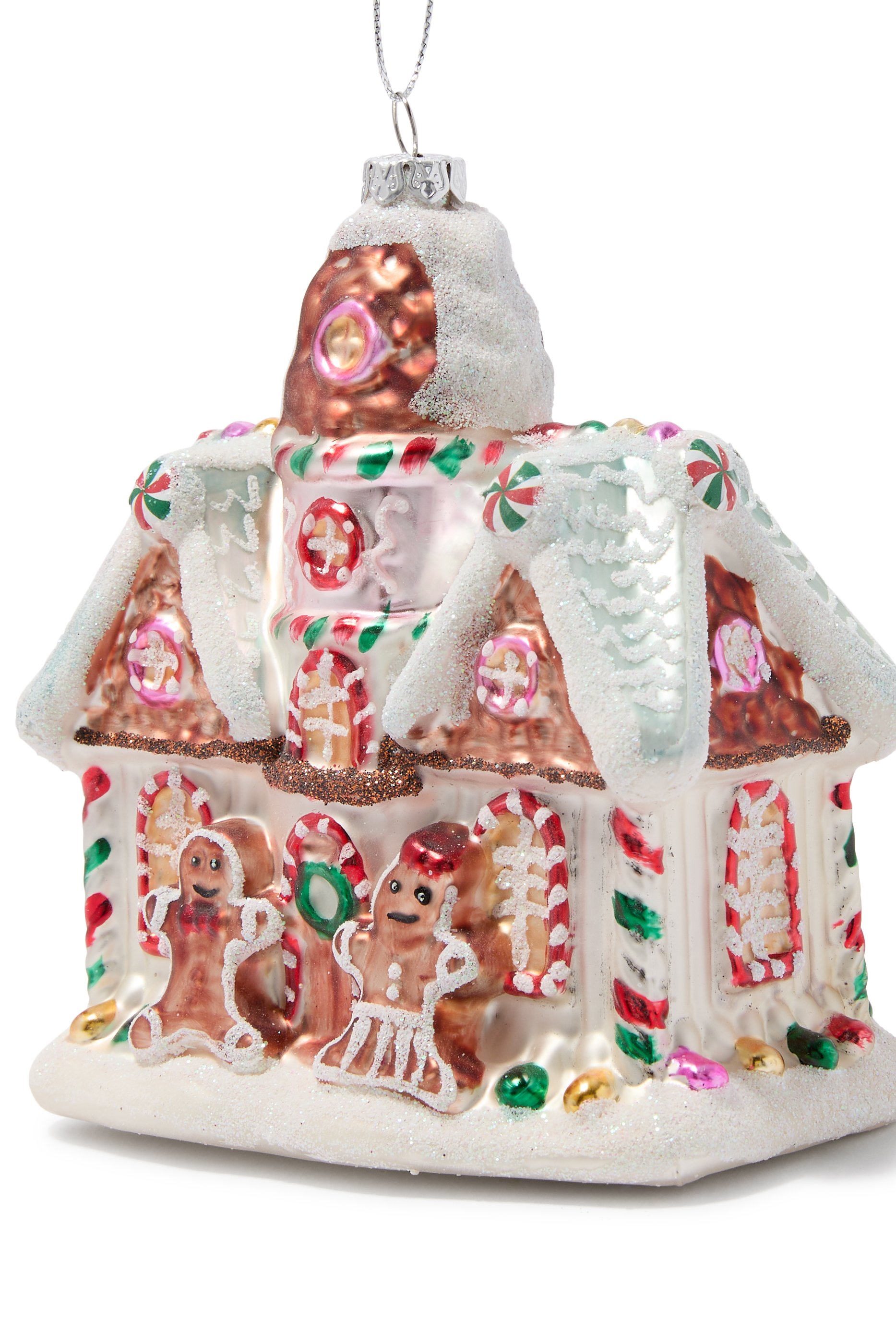 Glass Gingerbread Ornament