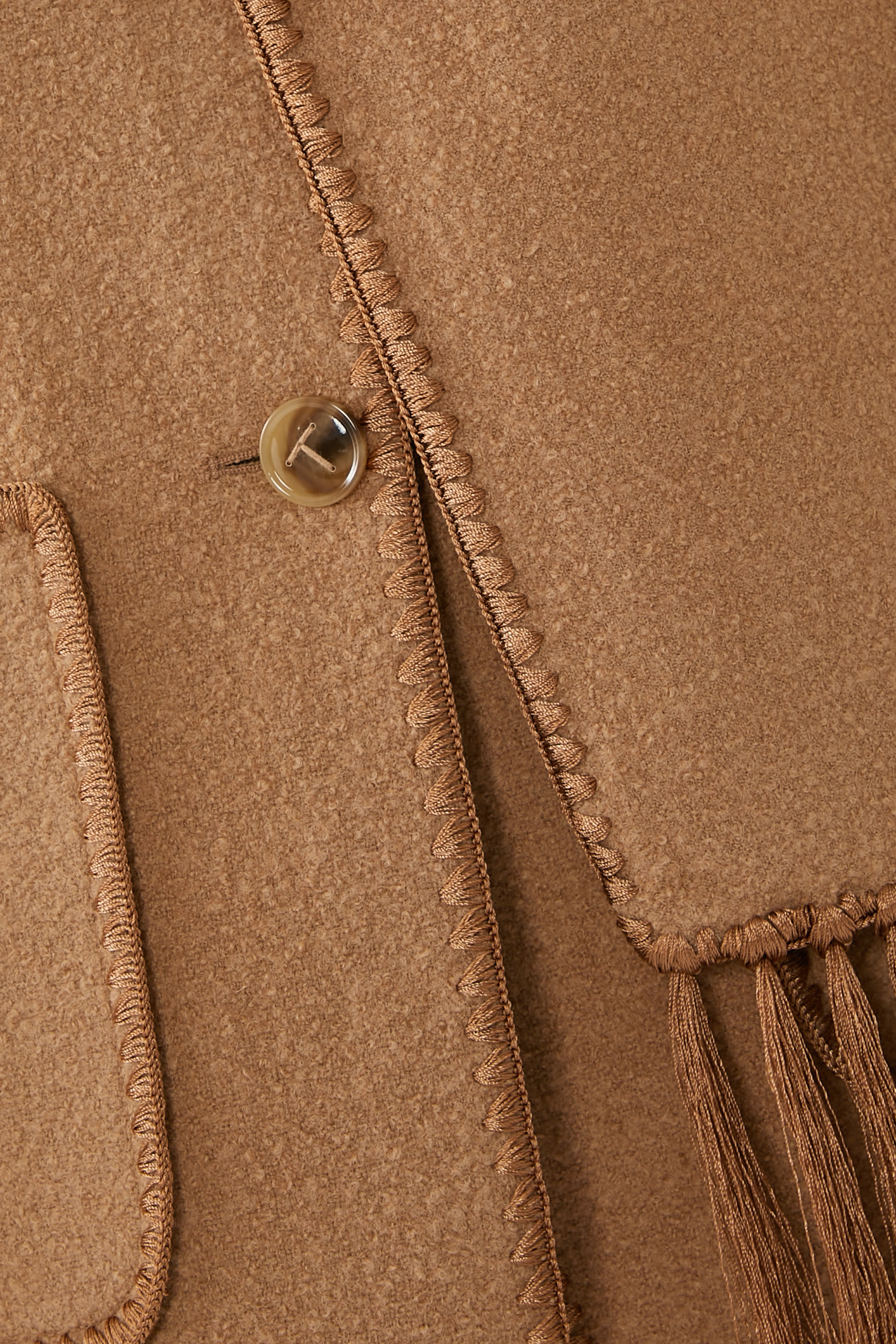 Embroidered Scarf Jacket