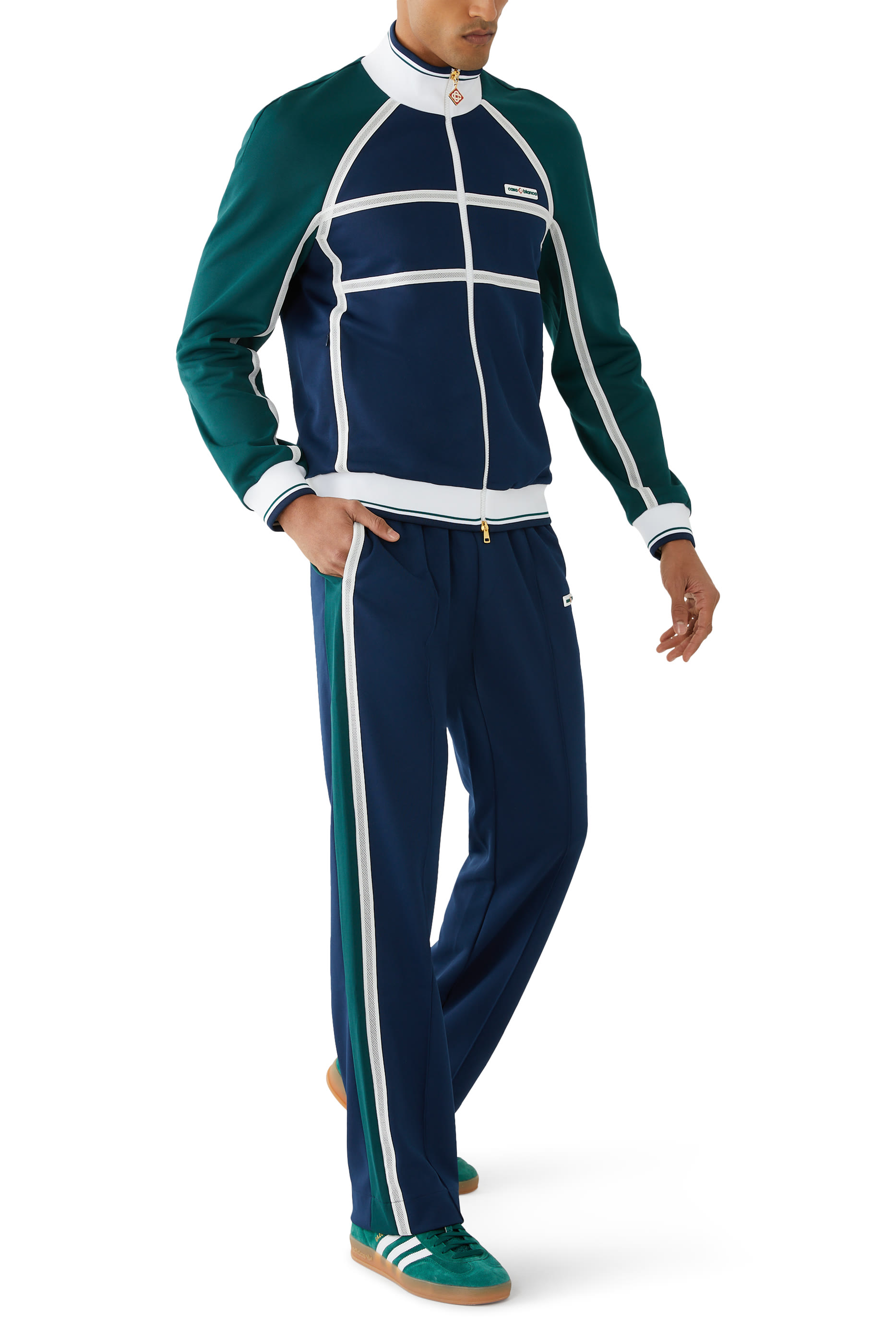 Mesh Tape Track Pants