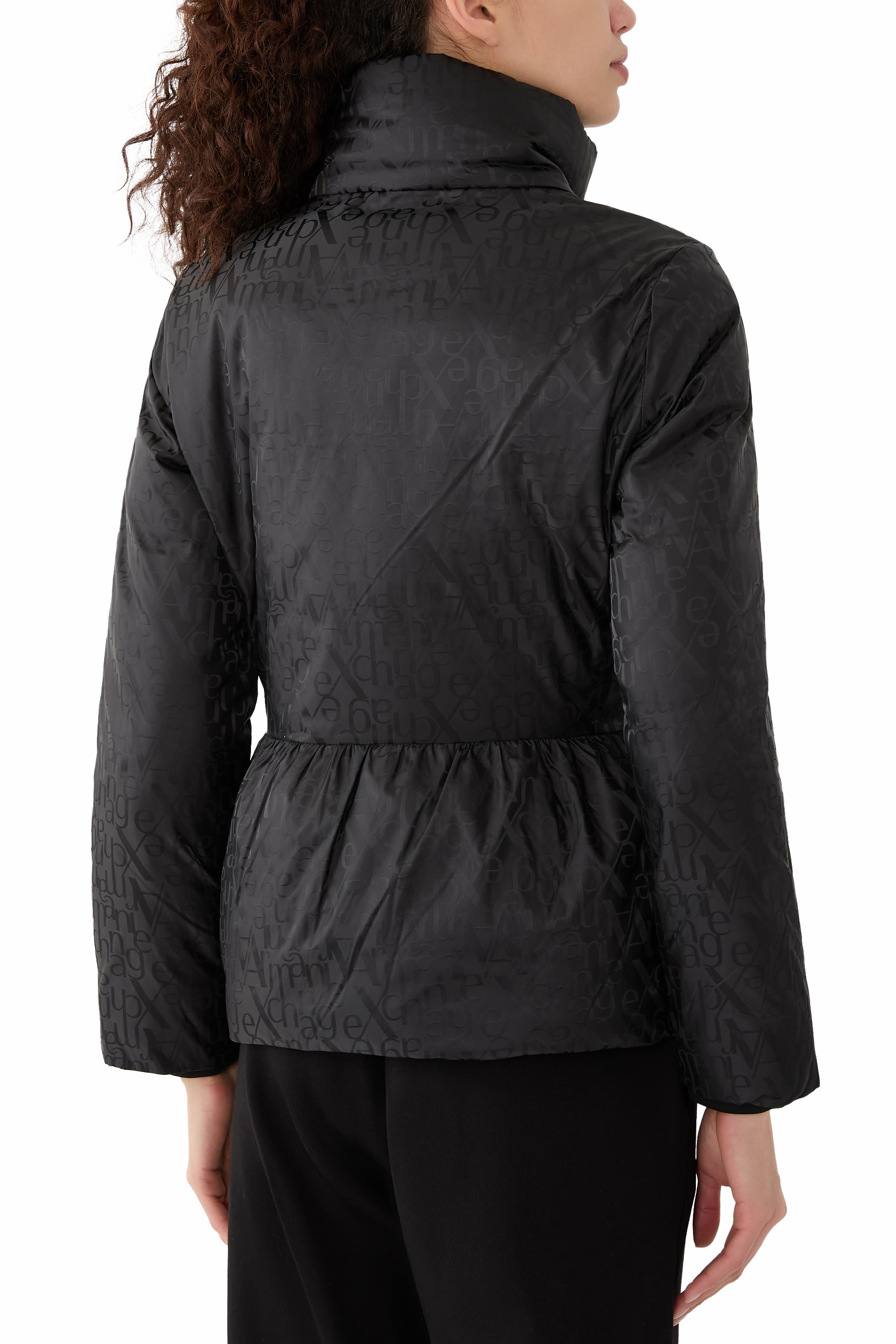 Logo Nylon Jacquard Jacket