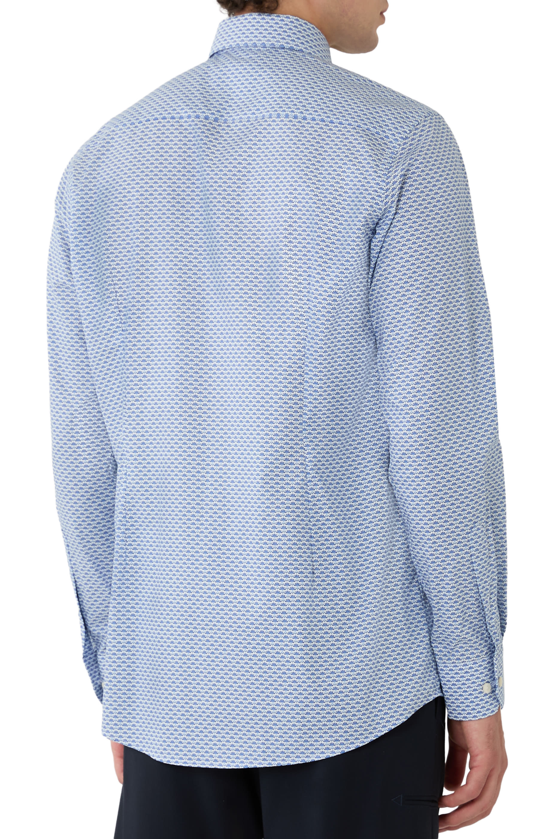  Geometric Signature Twill Shirt 