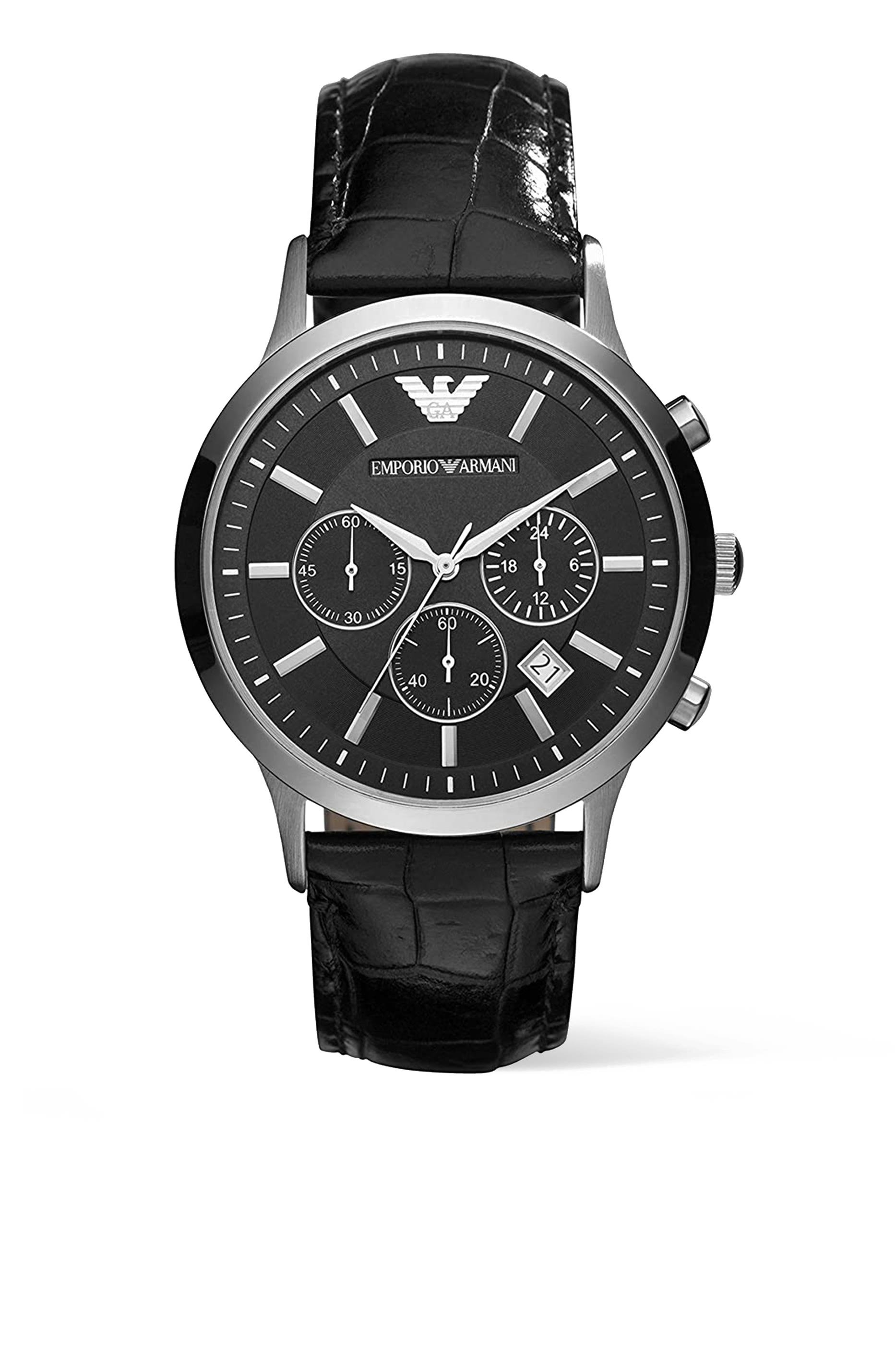 Renato 43mm Chronograph Leather Watch
