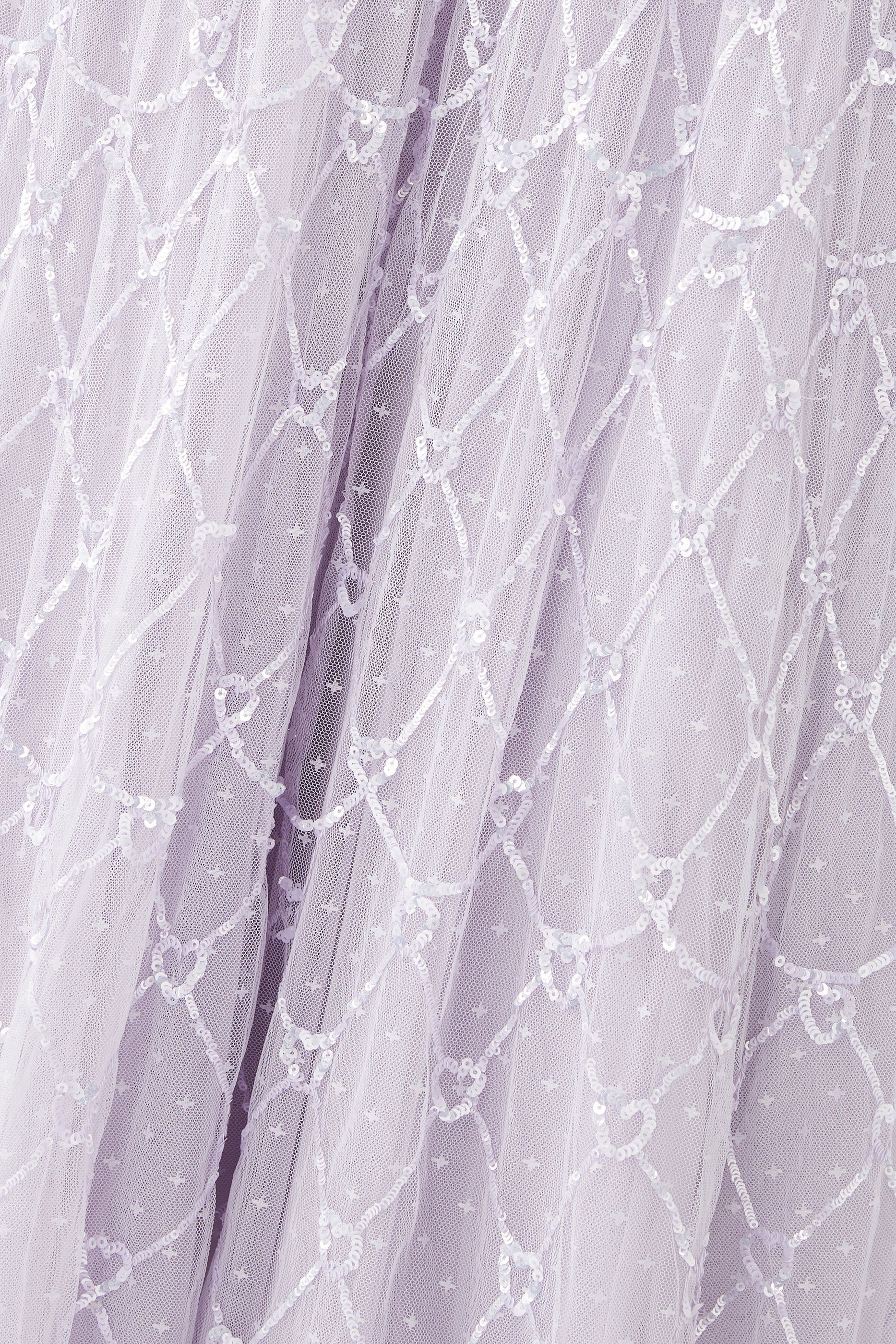 Heart Lattice Ankle Gown