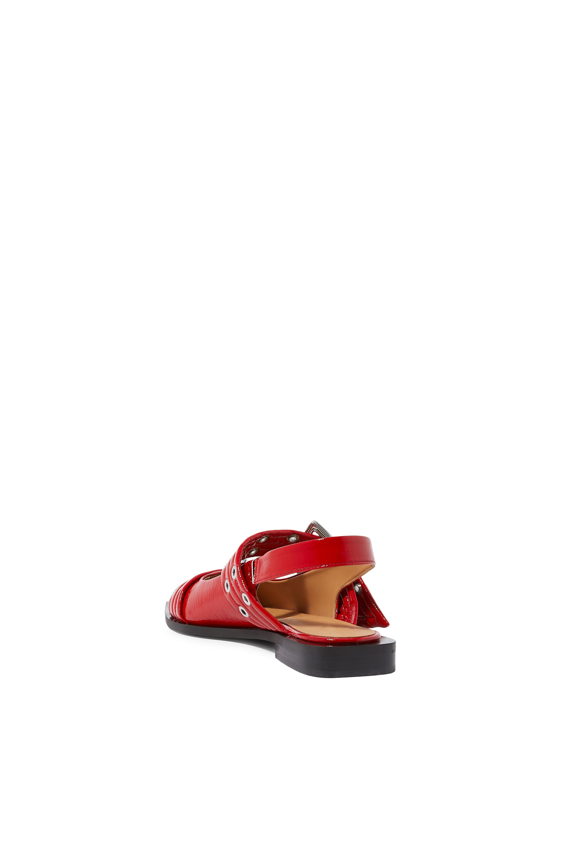 Wide Welt Buckle Ballerinas