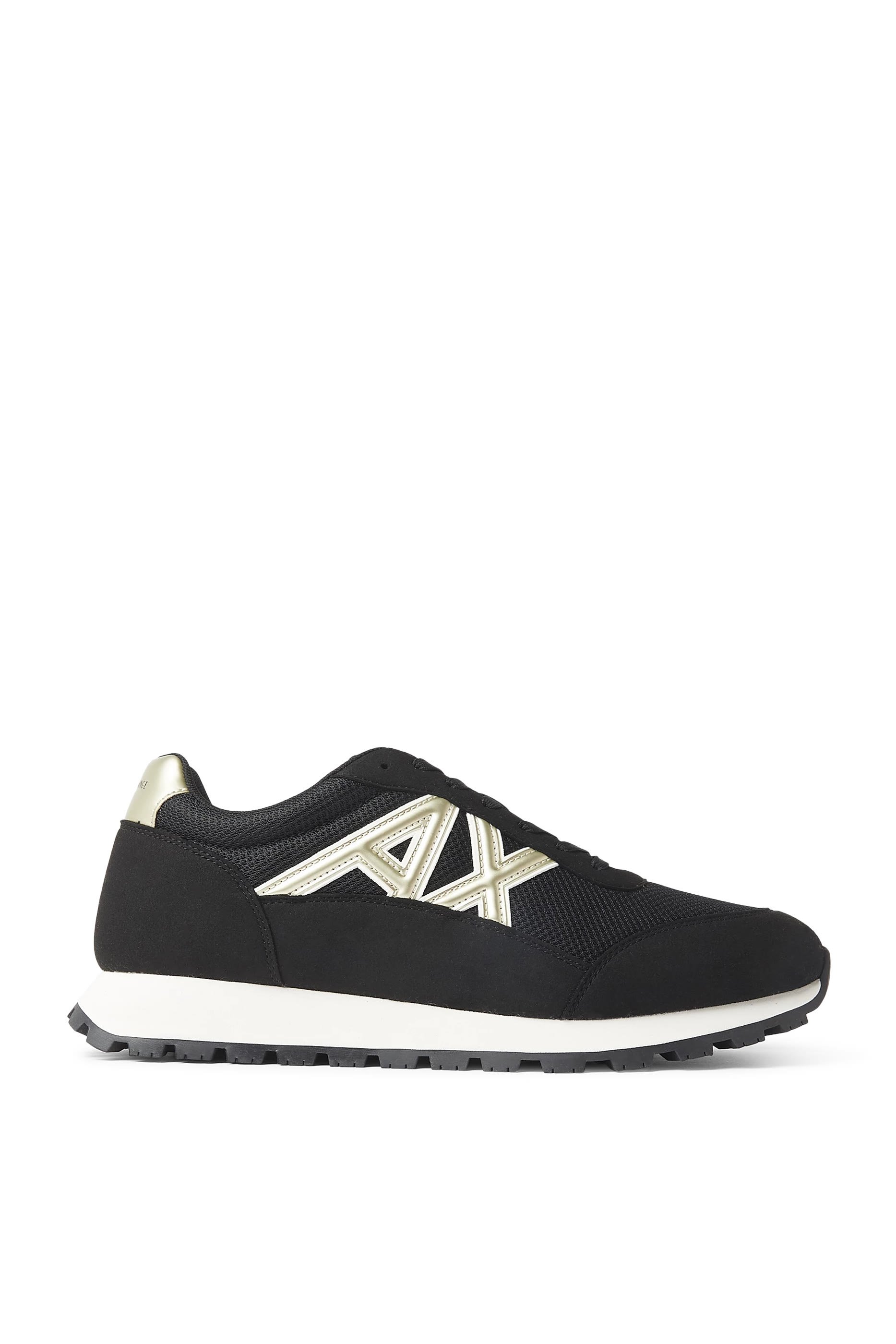 Drop Side AX Logo Low-Top Sneakers