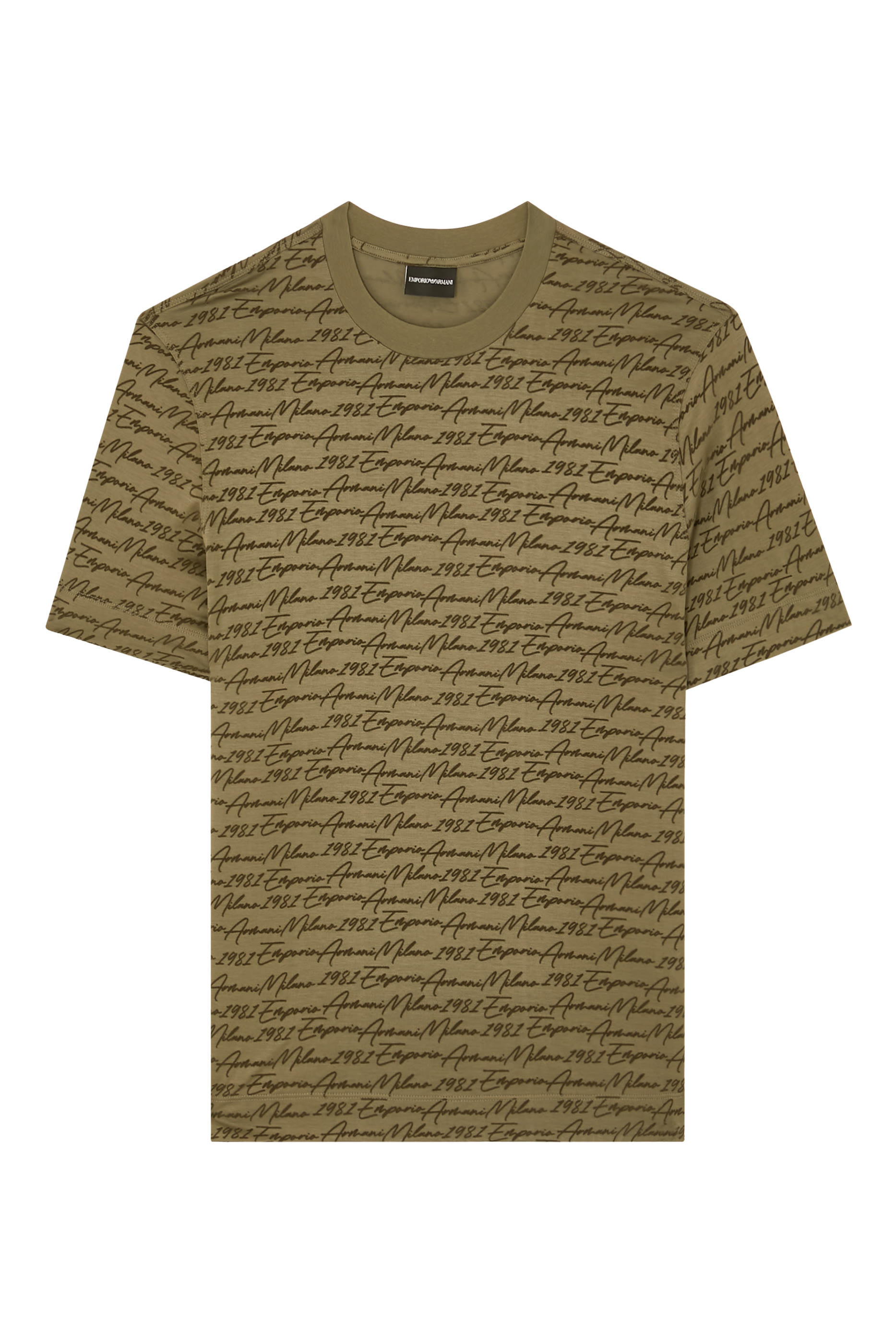  All-Over Flocked Logo T-Shirt 