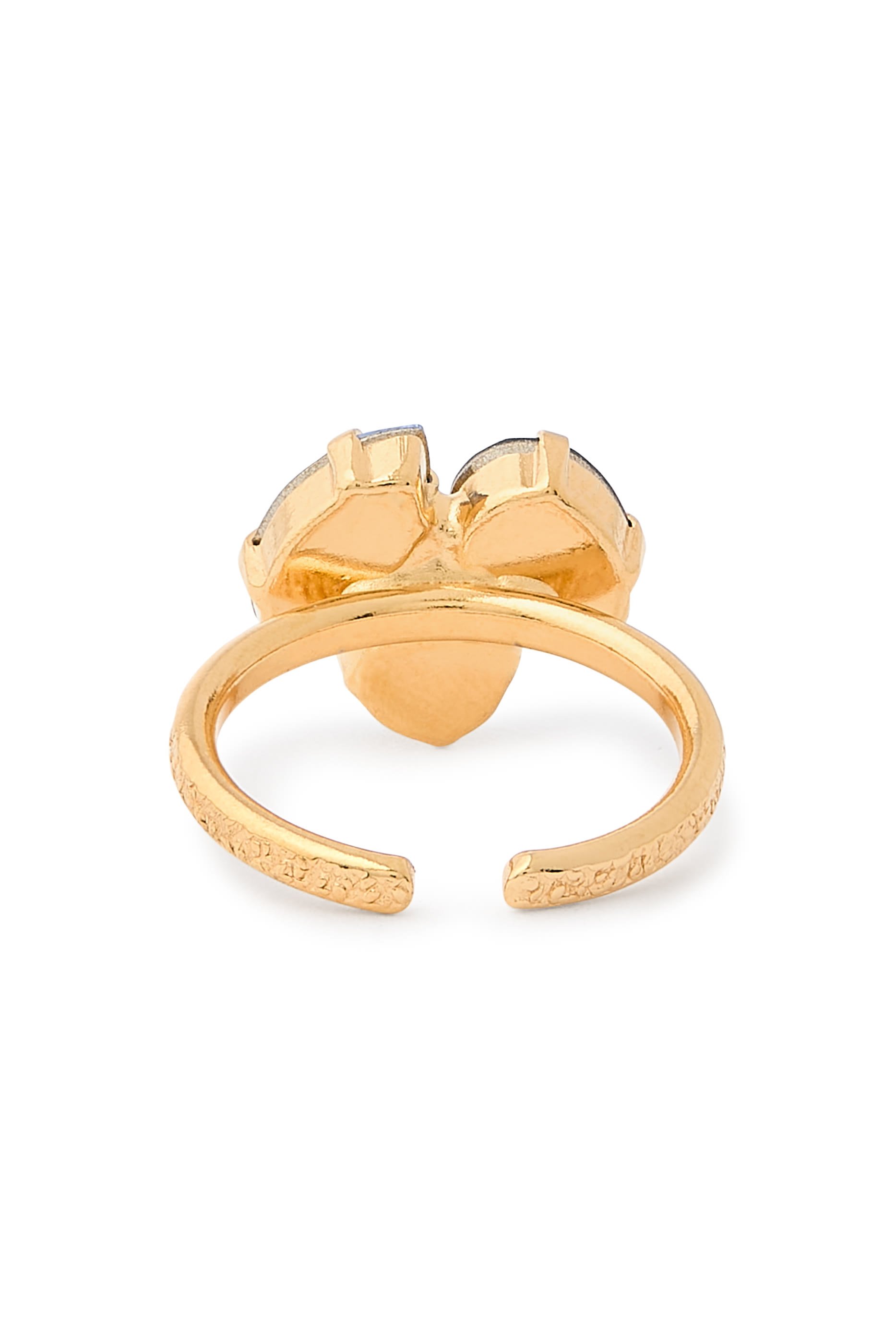 Ana Ring, 18K Gold-Plated Brass