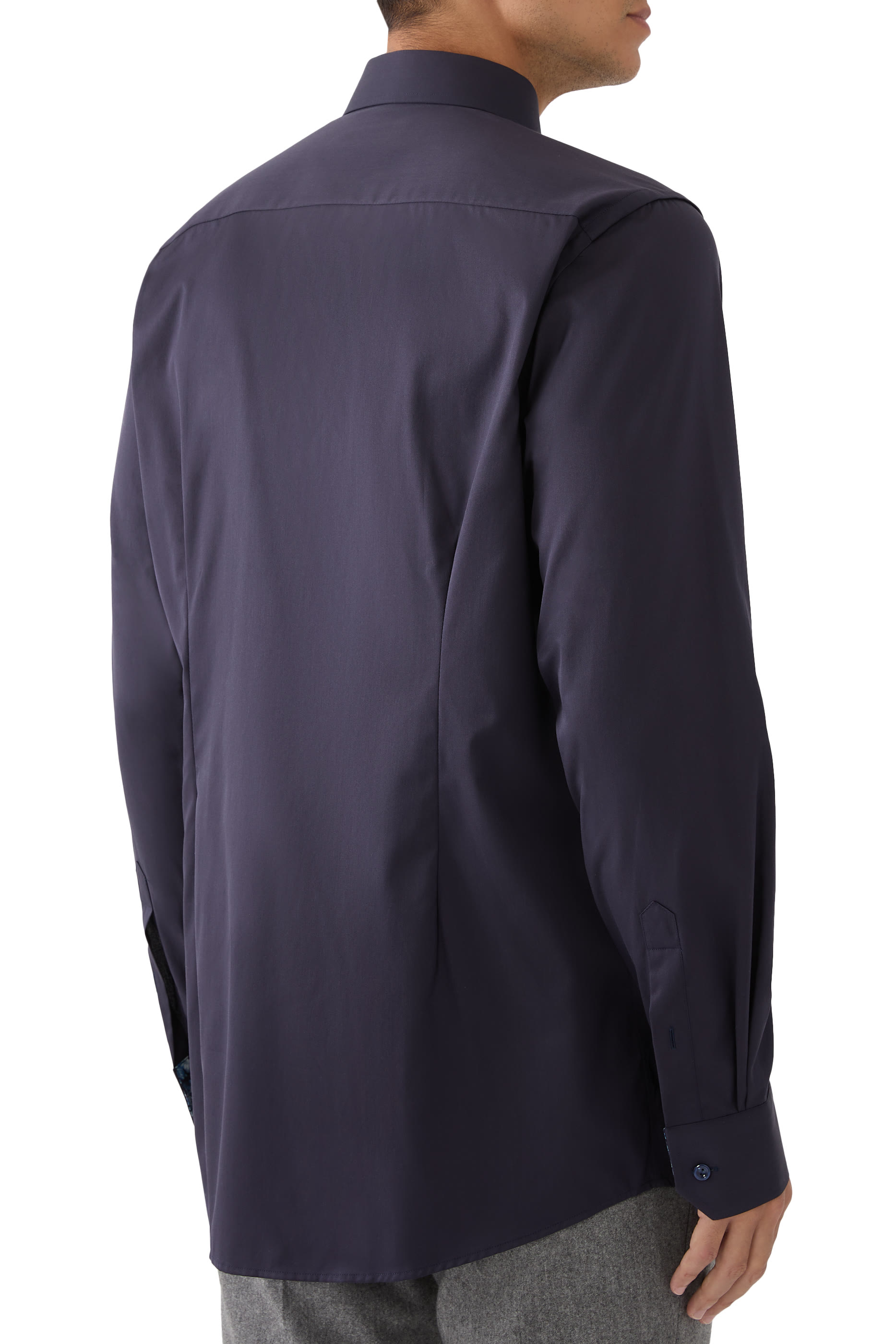 Floral Effect Signature Twill Shirt