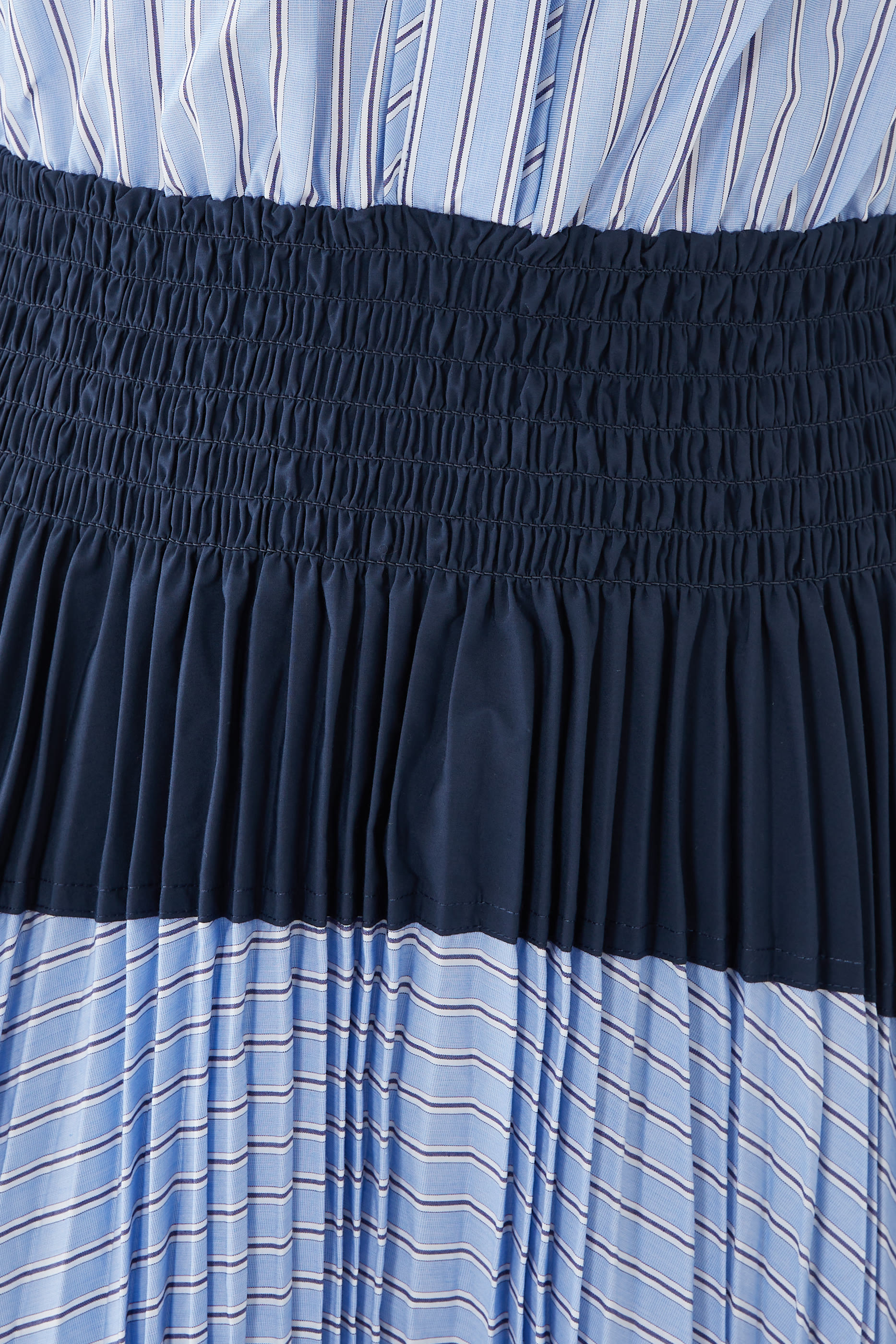 Jenella Pleated Combo Midi Dress