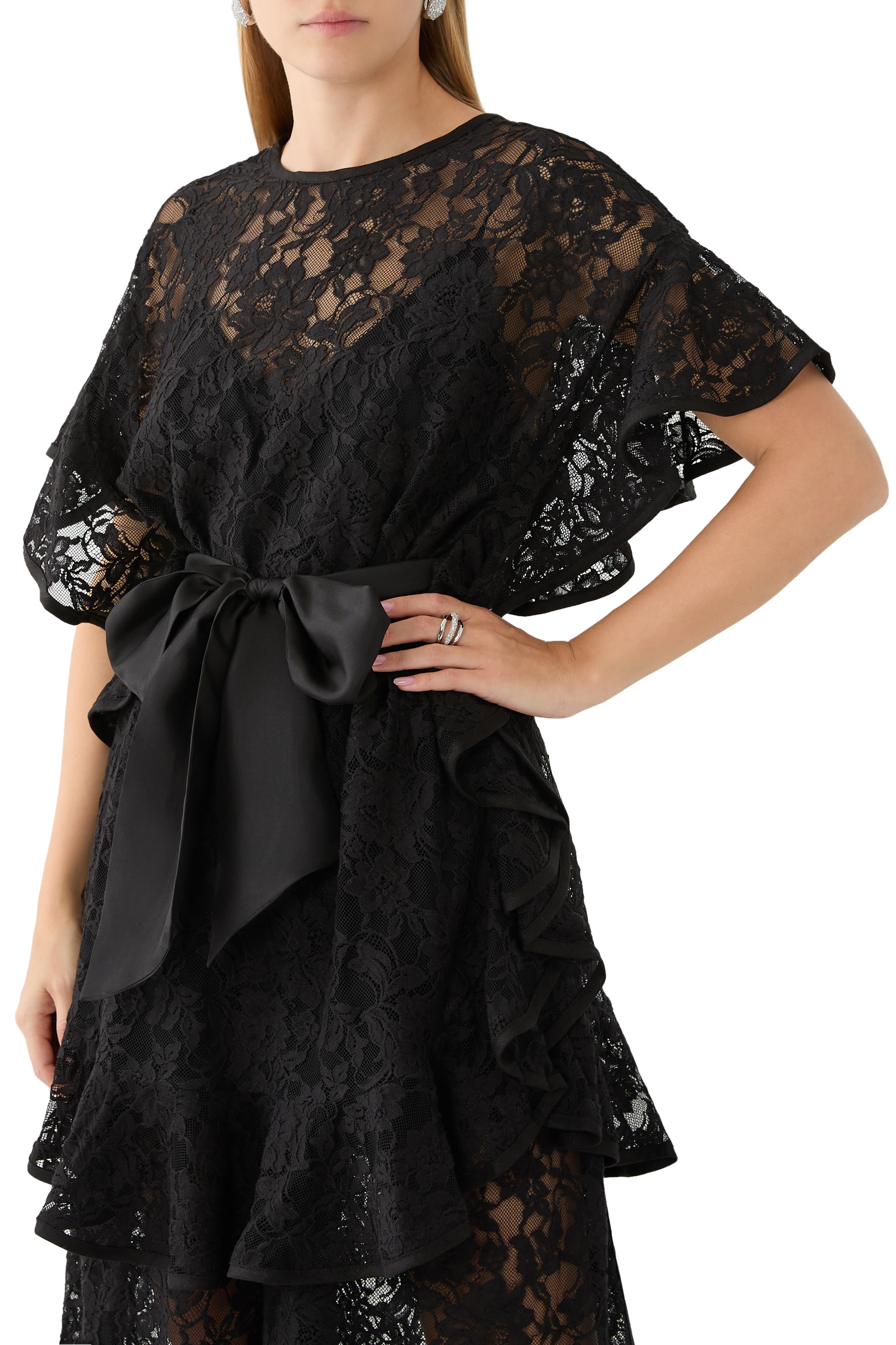 Crush Lace Frill Tunic