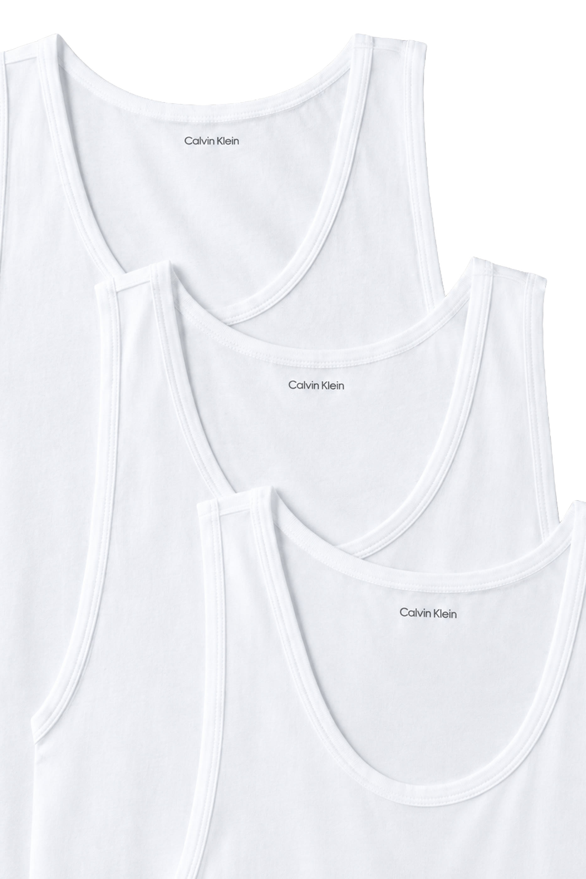 Cotton Stretch Blend Tank Top, Set of 3 